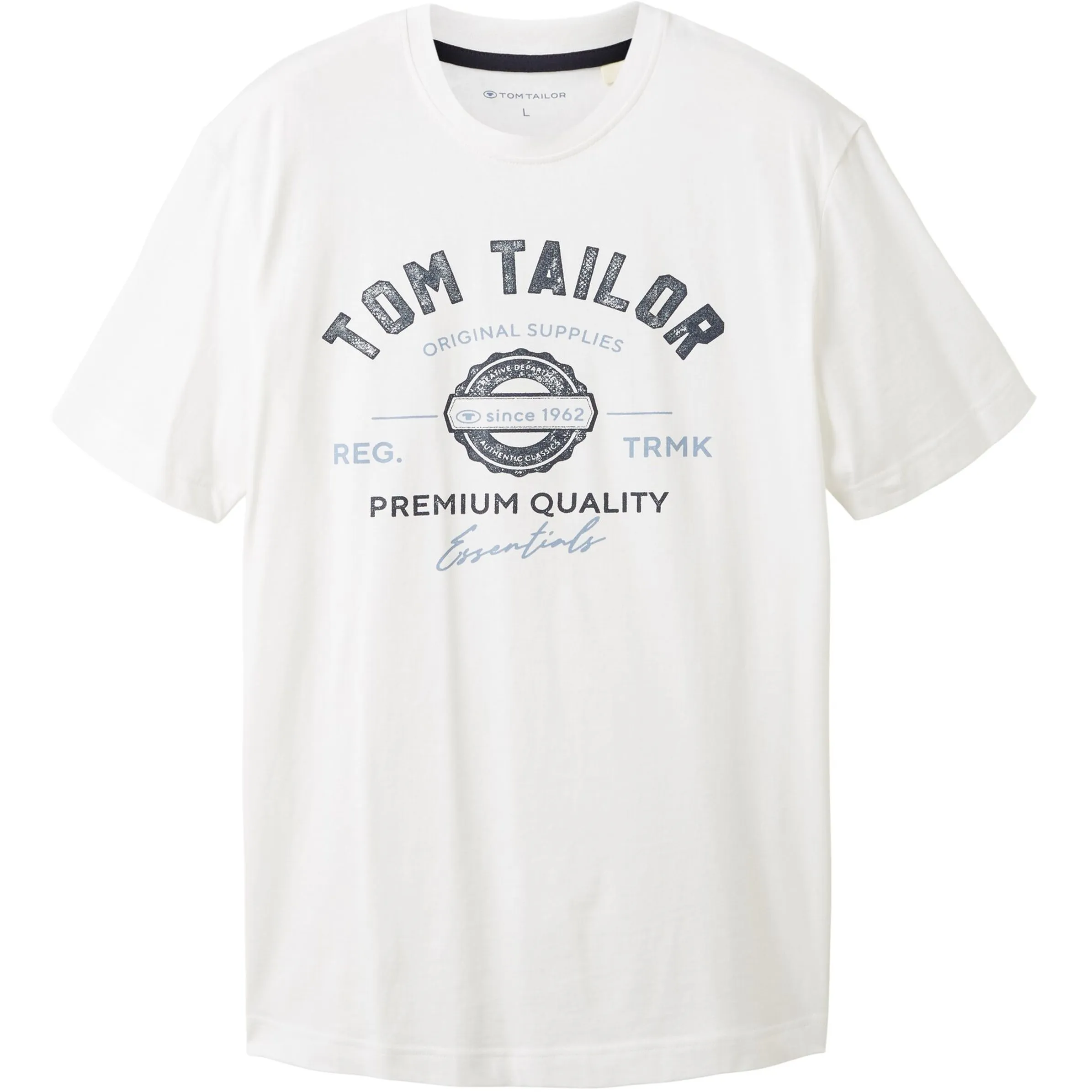 Tom Tailor 1037735 NOS logo tee Weiß 884276 20000 1