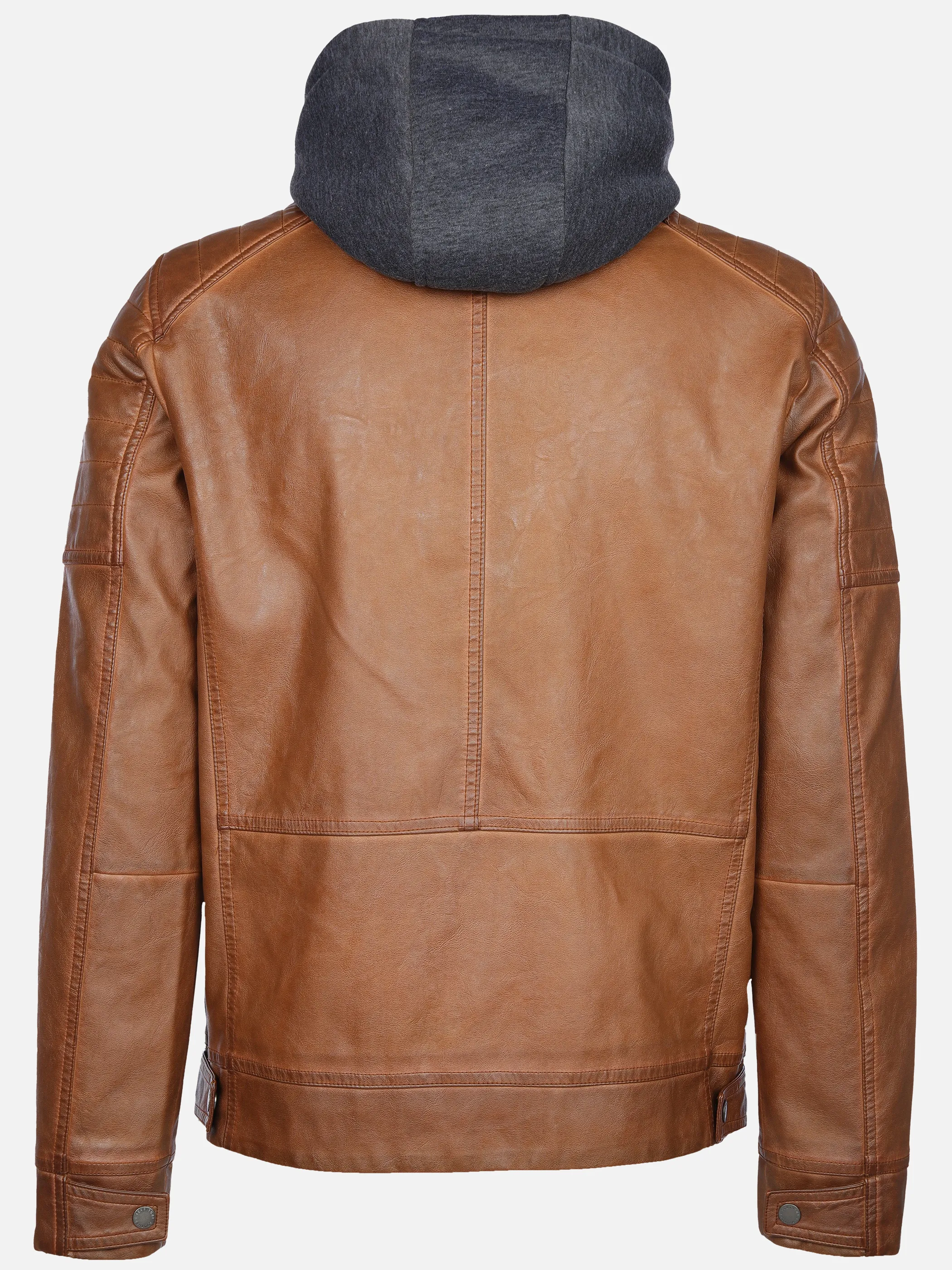 Southern Territory He. Bikerjacke Kapuze cognac Braun 903554 BROWN 2