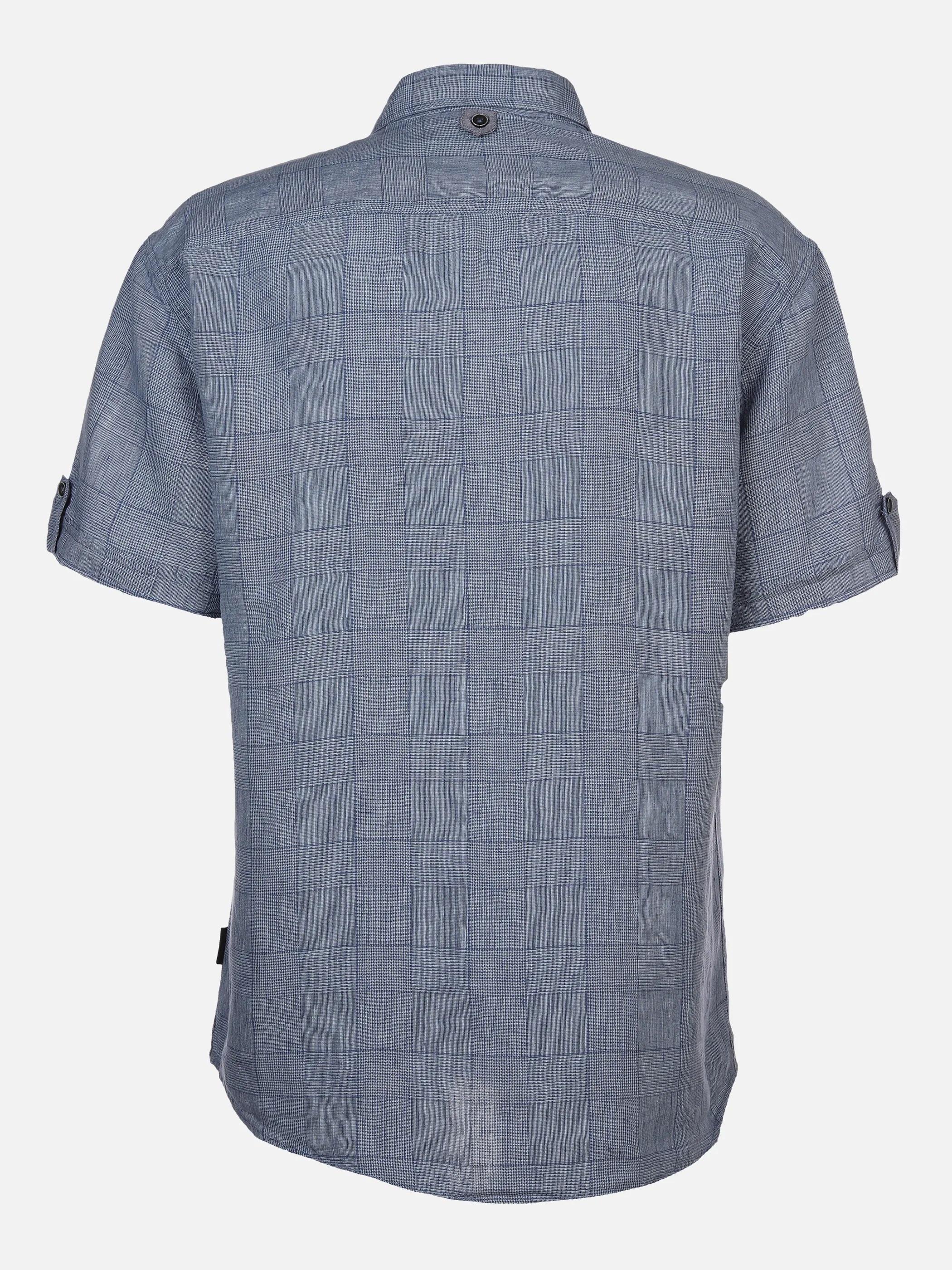 Jim Spencer He. Leinenhemd 1/2 Arm Kent Blau 873081 BLUE CHECK 2