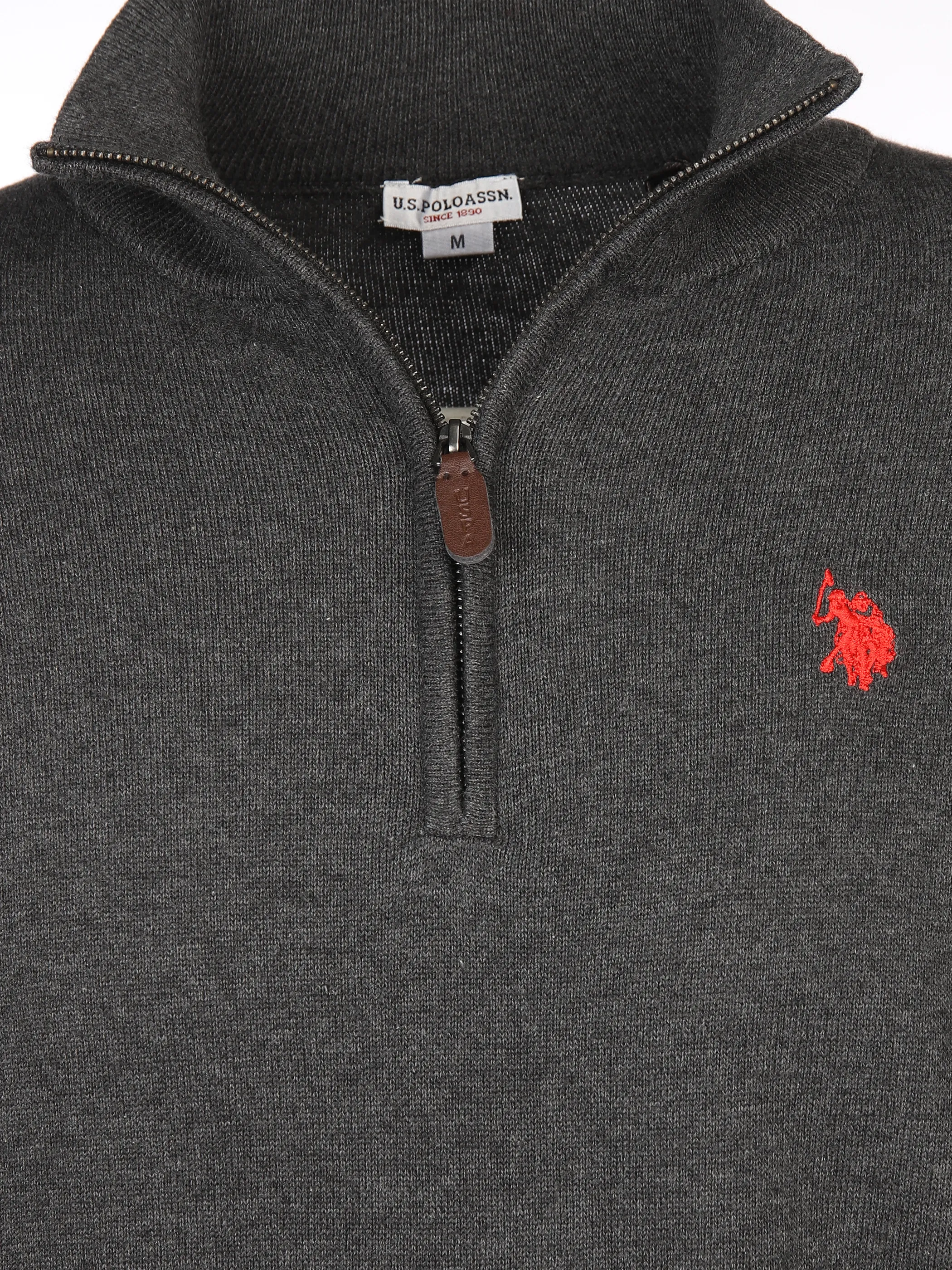 U.S. Polo Assn. He. Stricktroyer Zip Grau 900813 285 ANTHRA 3