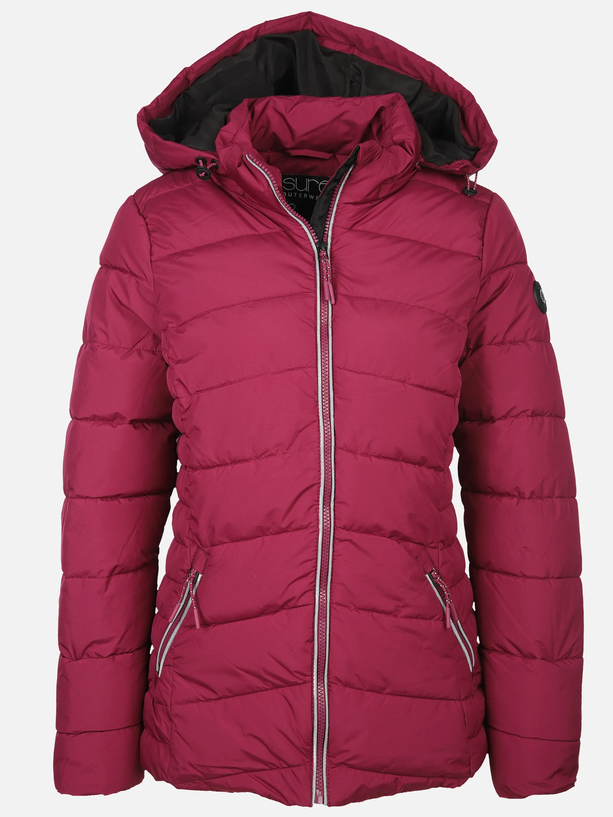 Sure Da-Steppjacke m. Kapuze Rot 896807 BEERE 1