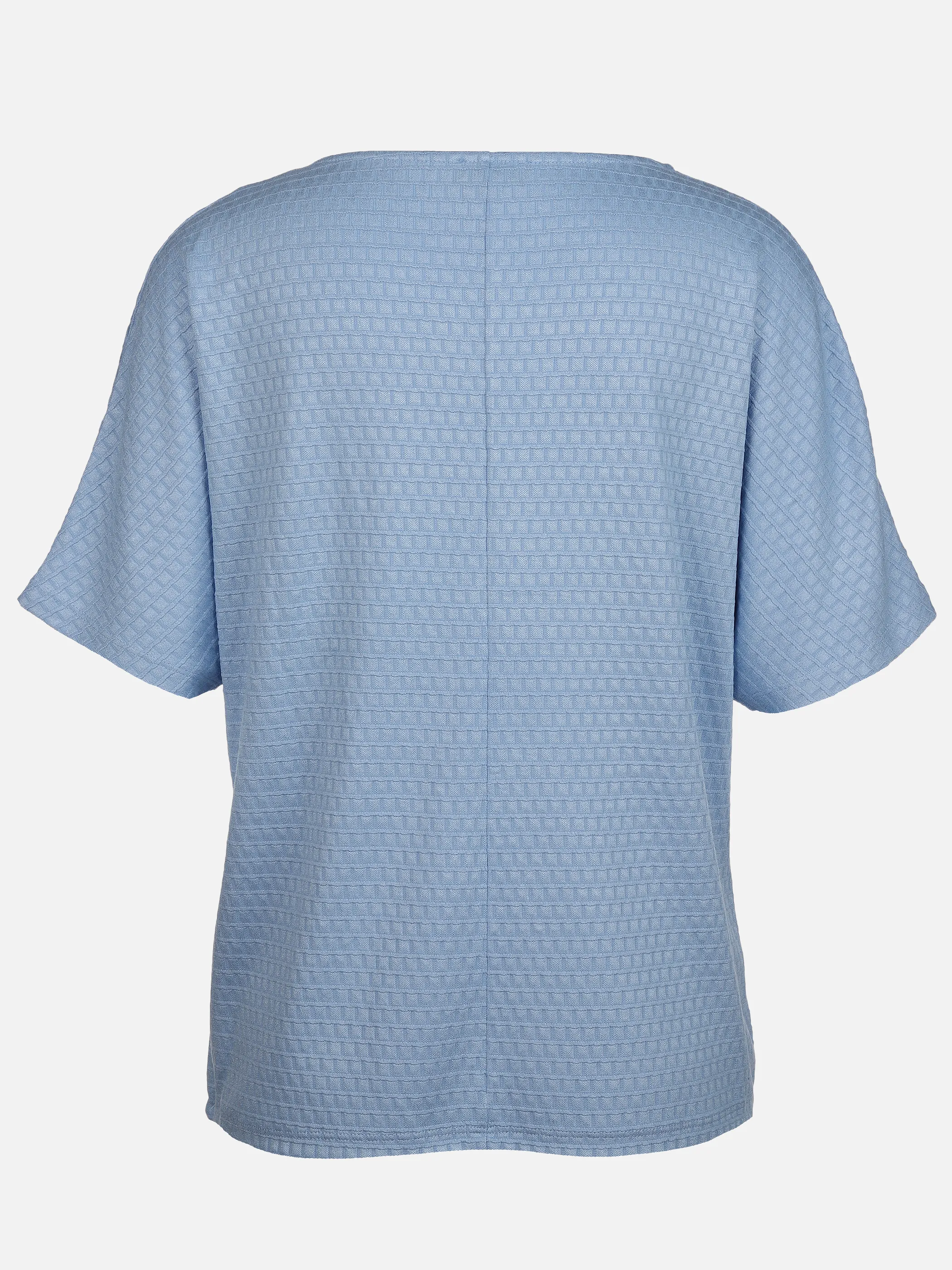 Sure Da-Struktur-Jacquard-Shirt Blau 889313 CLOUD BLUE 2