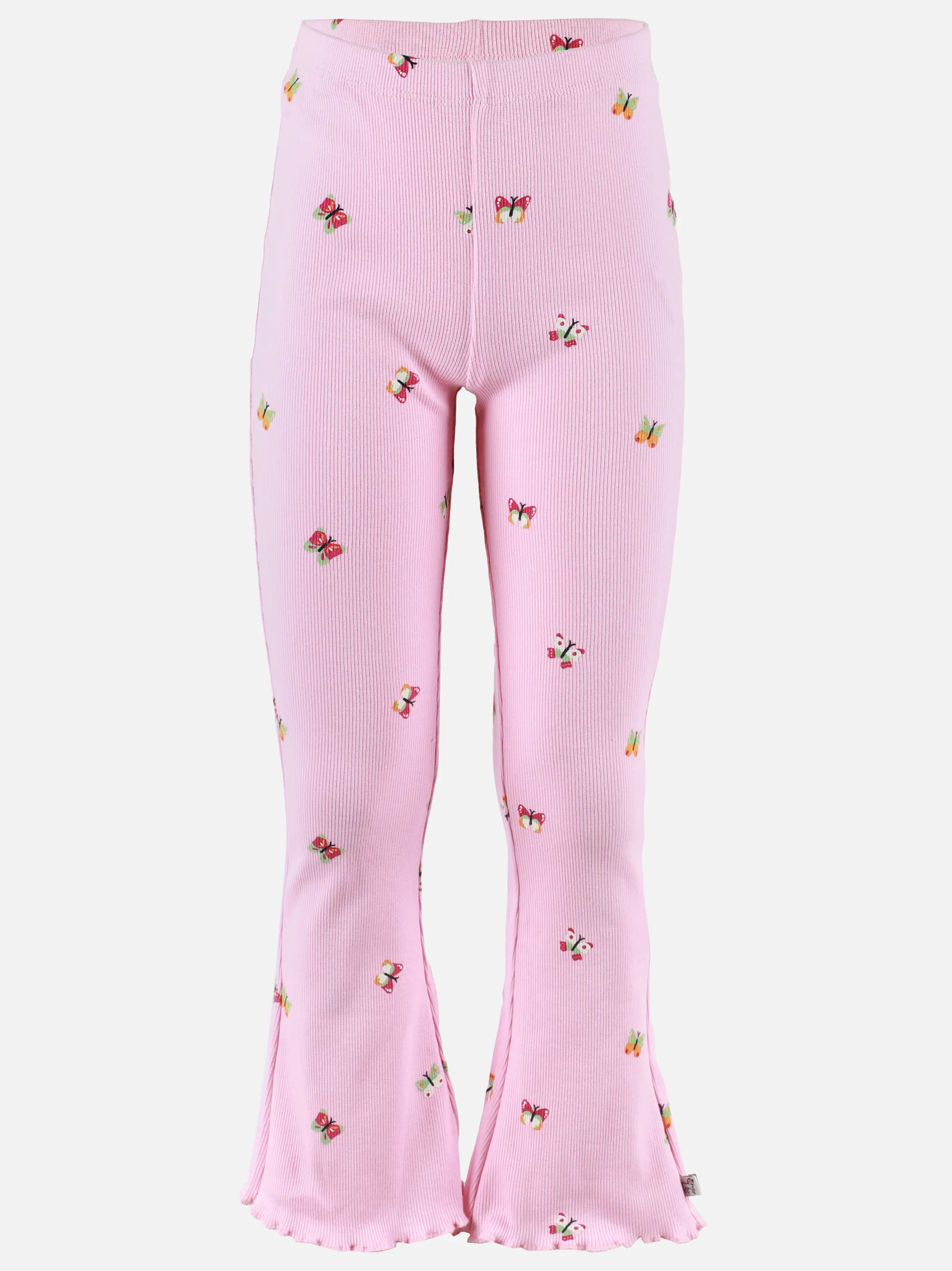 Bubble Gum KM flared ripp Leggings mit Schmetterling AOP rosa Rosa 906660 ROSA 1