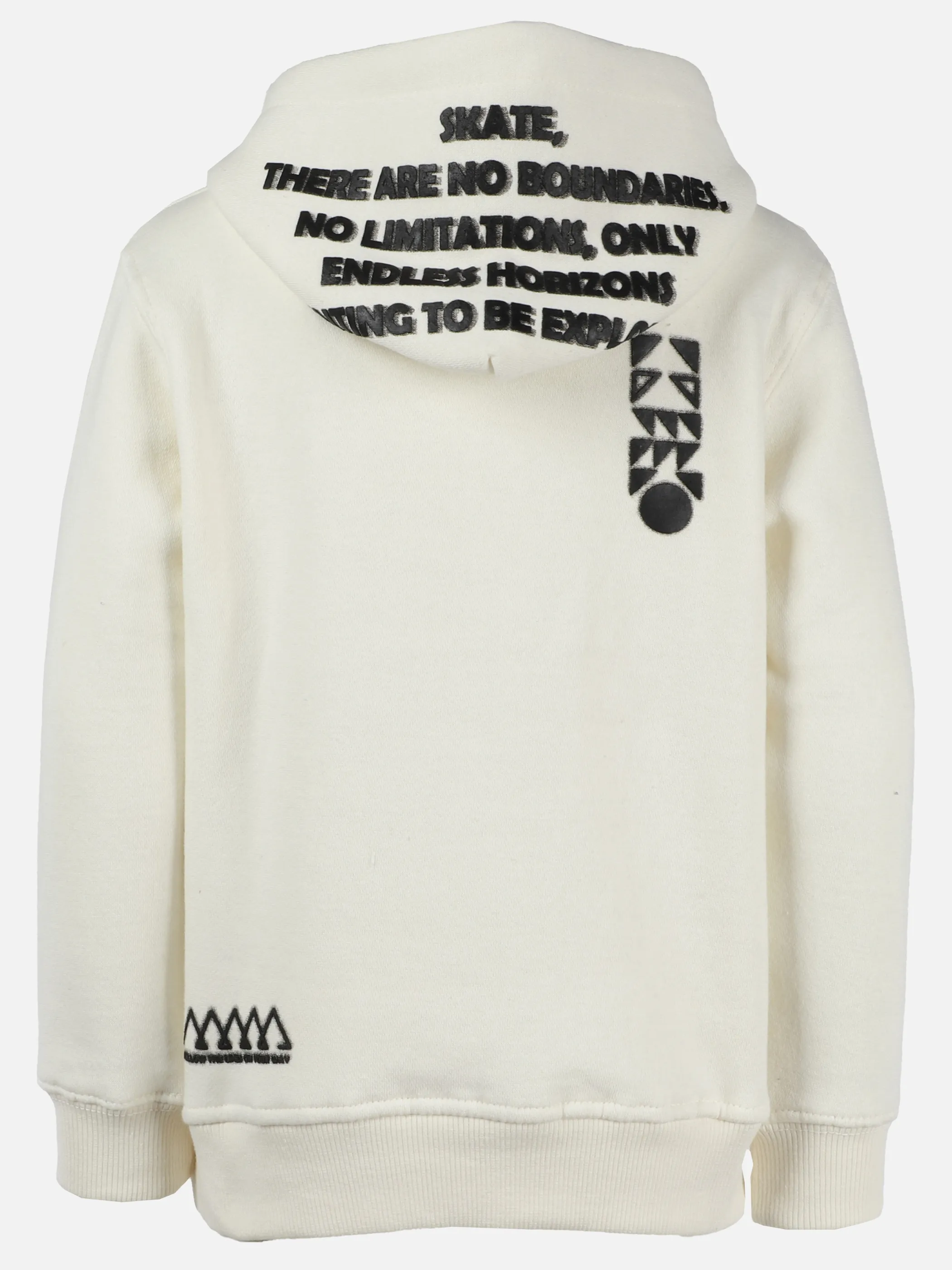 Stop + Go KJ Hoodie in offwhite mit Print Weiß 899469 OFFWHITE 2