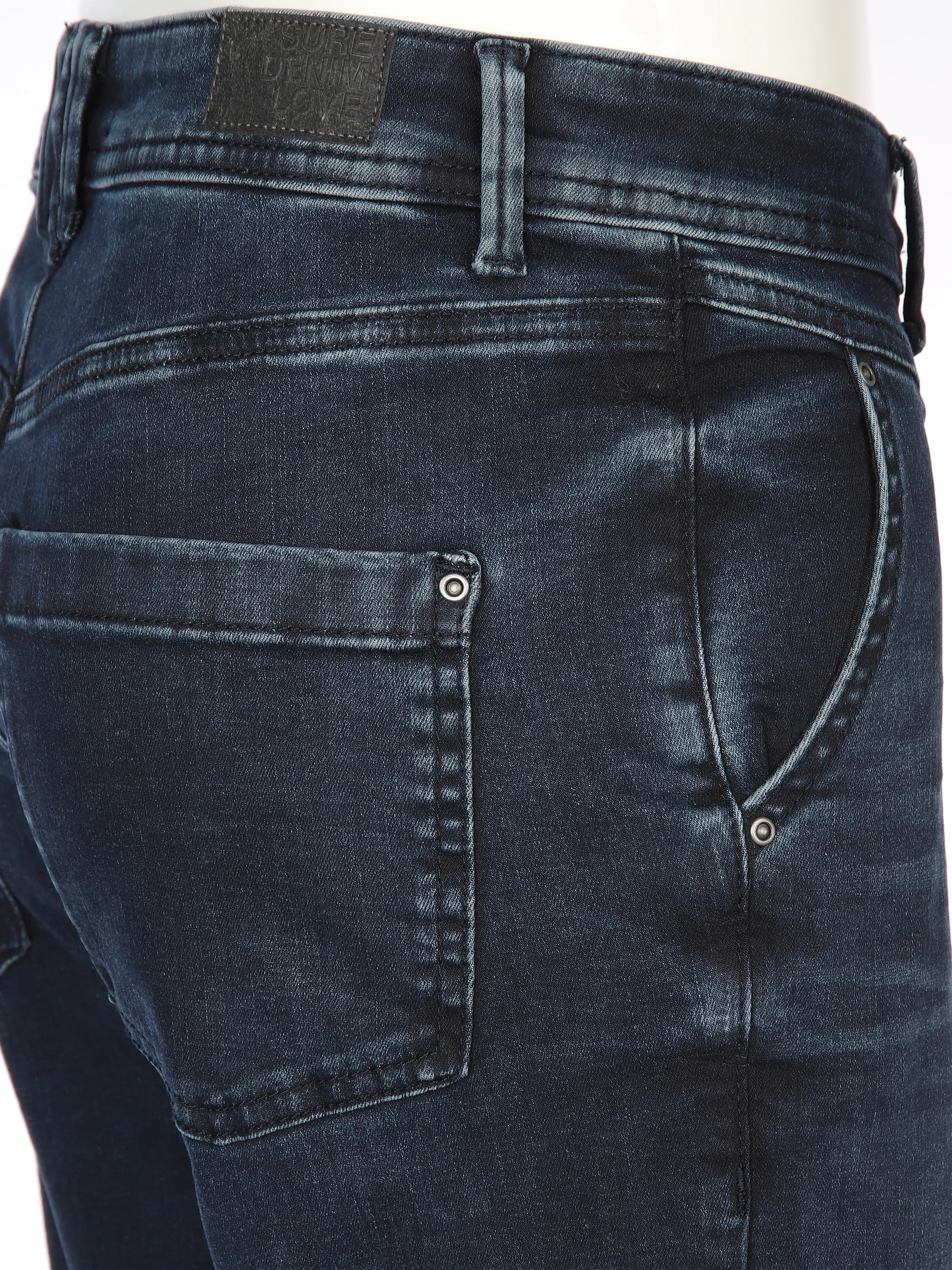 Sure Da-Jeans momfit Blau 898555 DUNKELBLAU 4