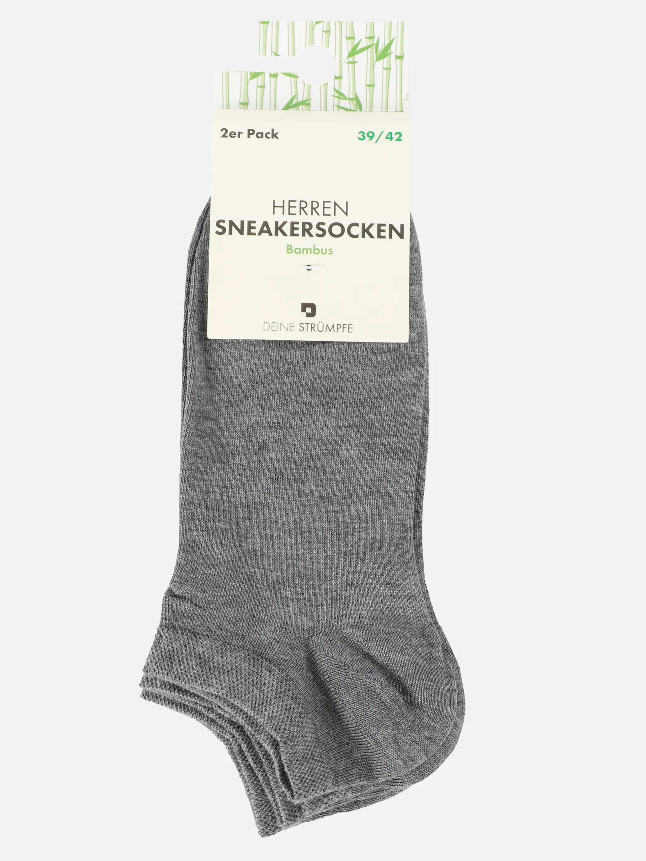 He. Bambussneakersocken 2er Pa Grau 900268 GRAU 3