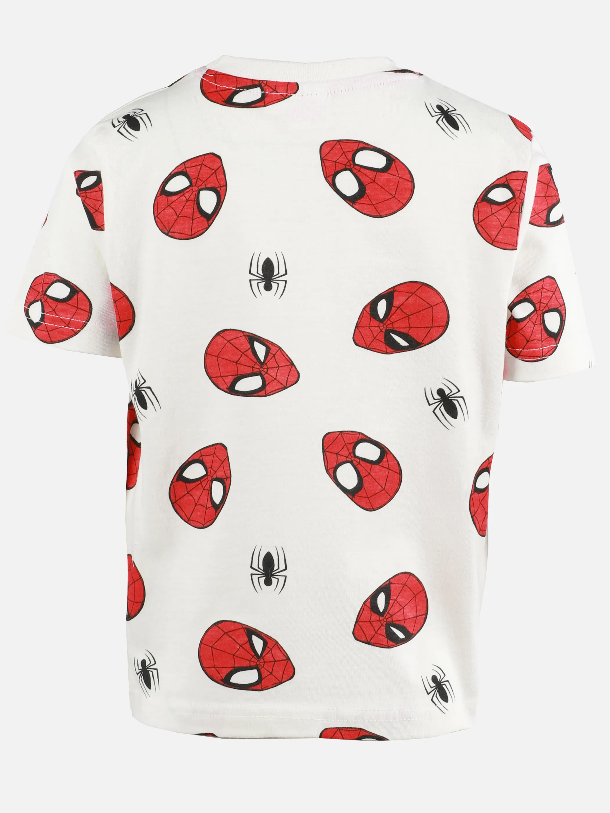 Spidermann KJ T-Shirt mit Spidermanköpfen AOP in weiß Weiß 906776 WEIß 2