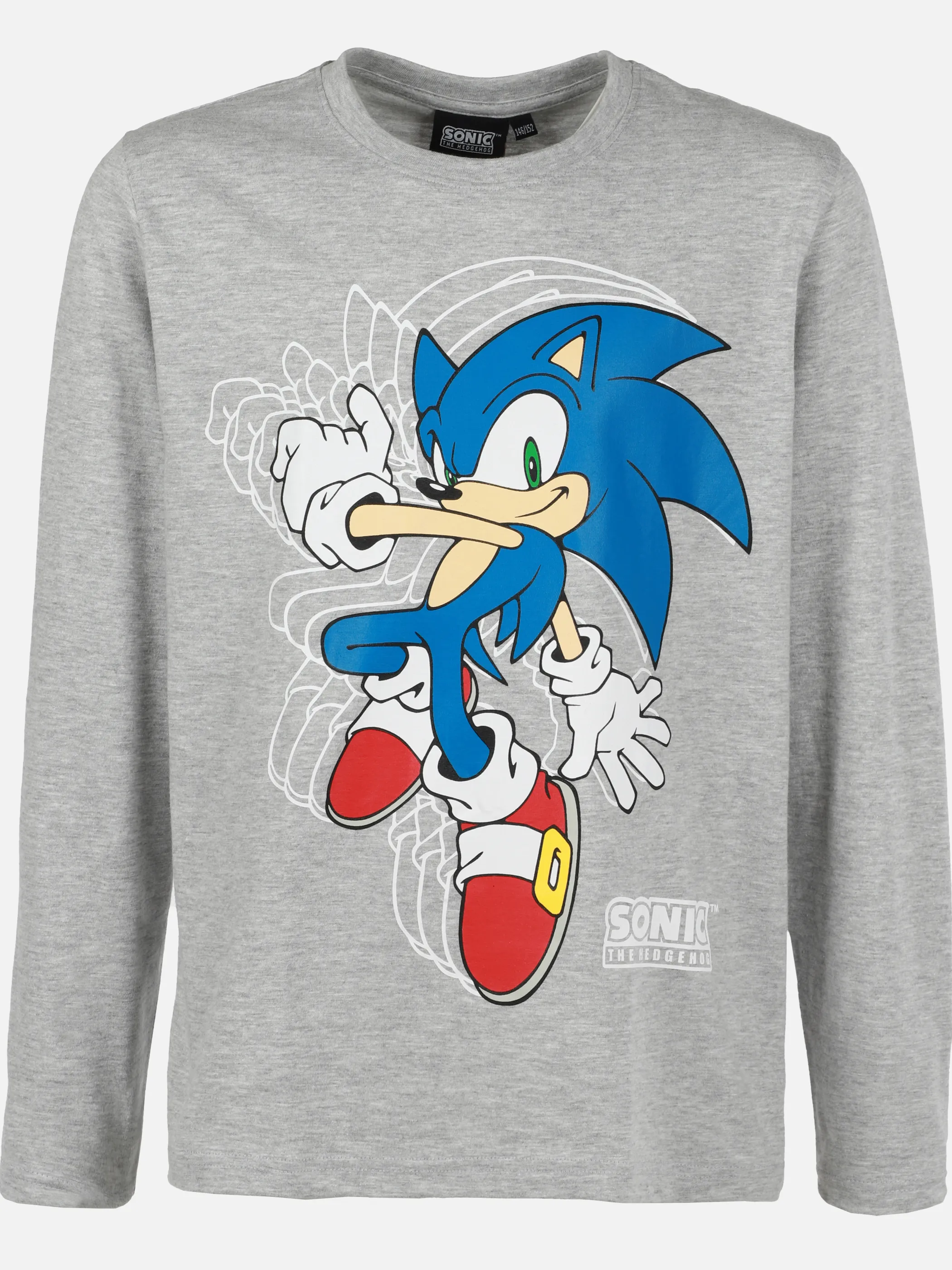 Sonic JJ Longsleeve Shirt mit Sonic Print Grau 902169 GRAU 1