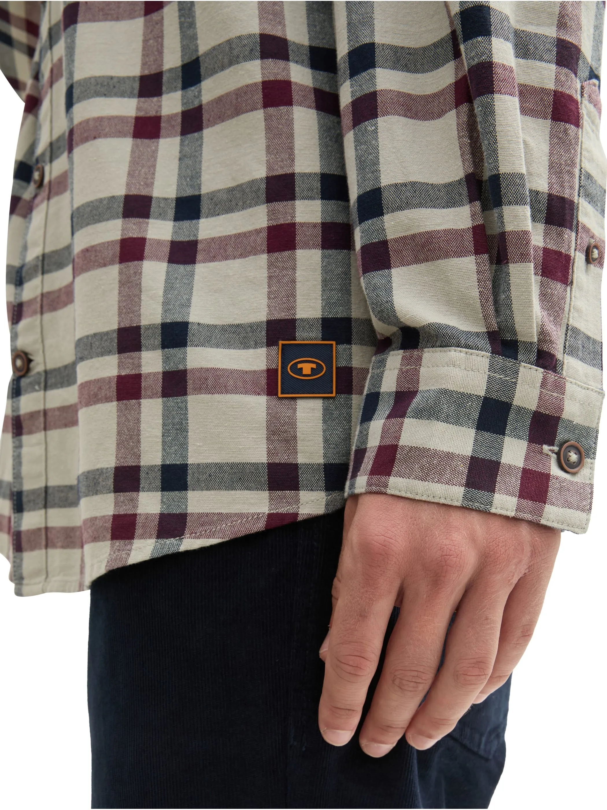 Tom Tailor 1043818 checked shirt Grün 903299 36710 3