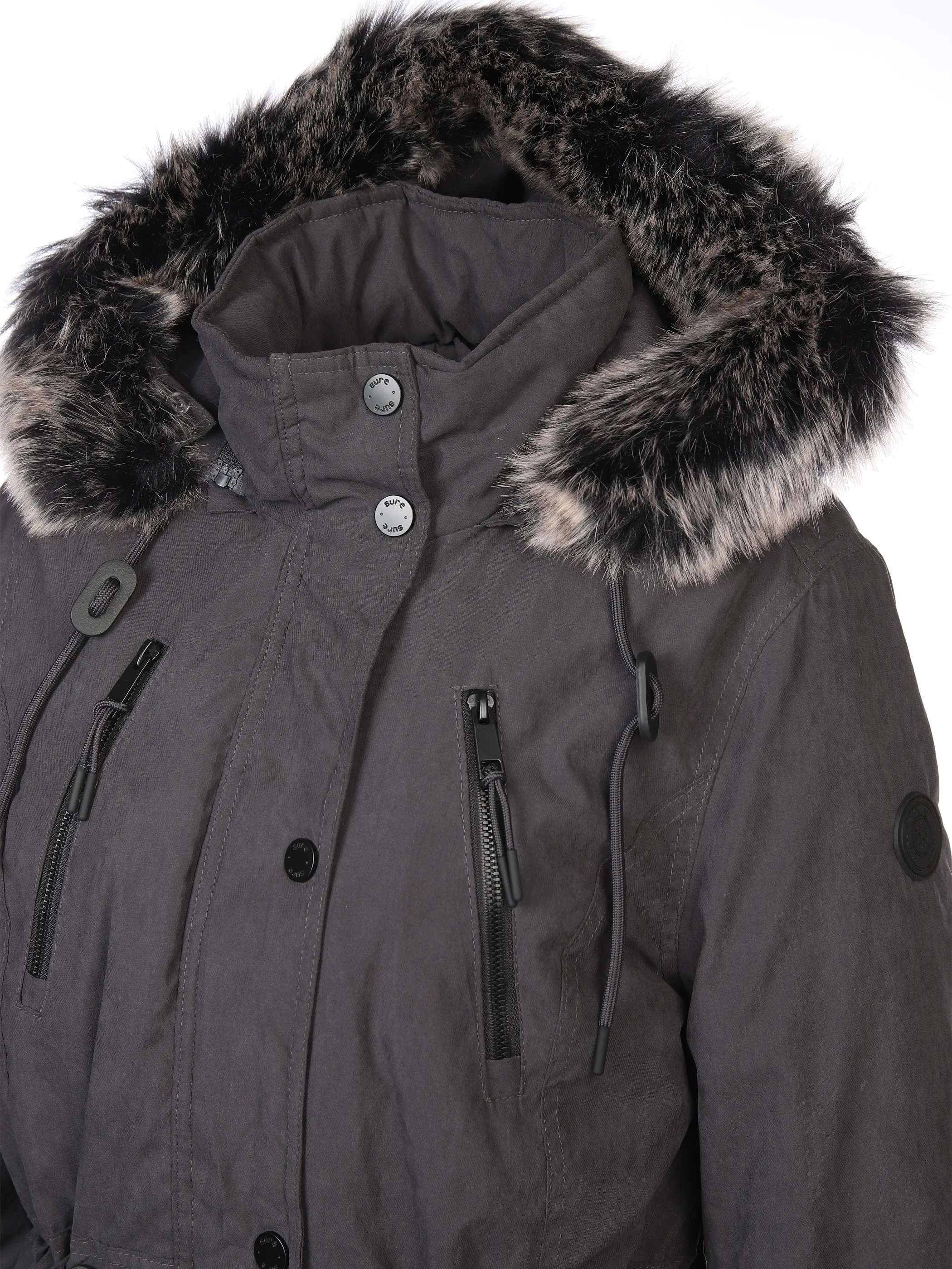 Sure Da-Parka m. Kunstpelz Grau 897573 ANTHRACITE 4