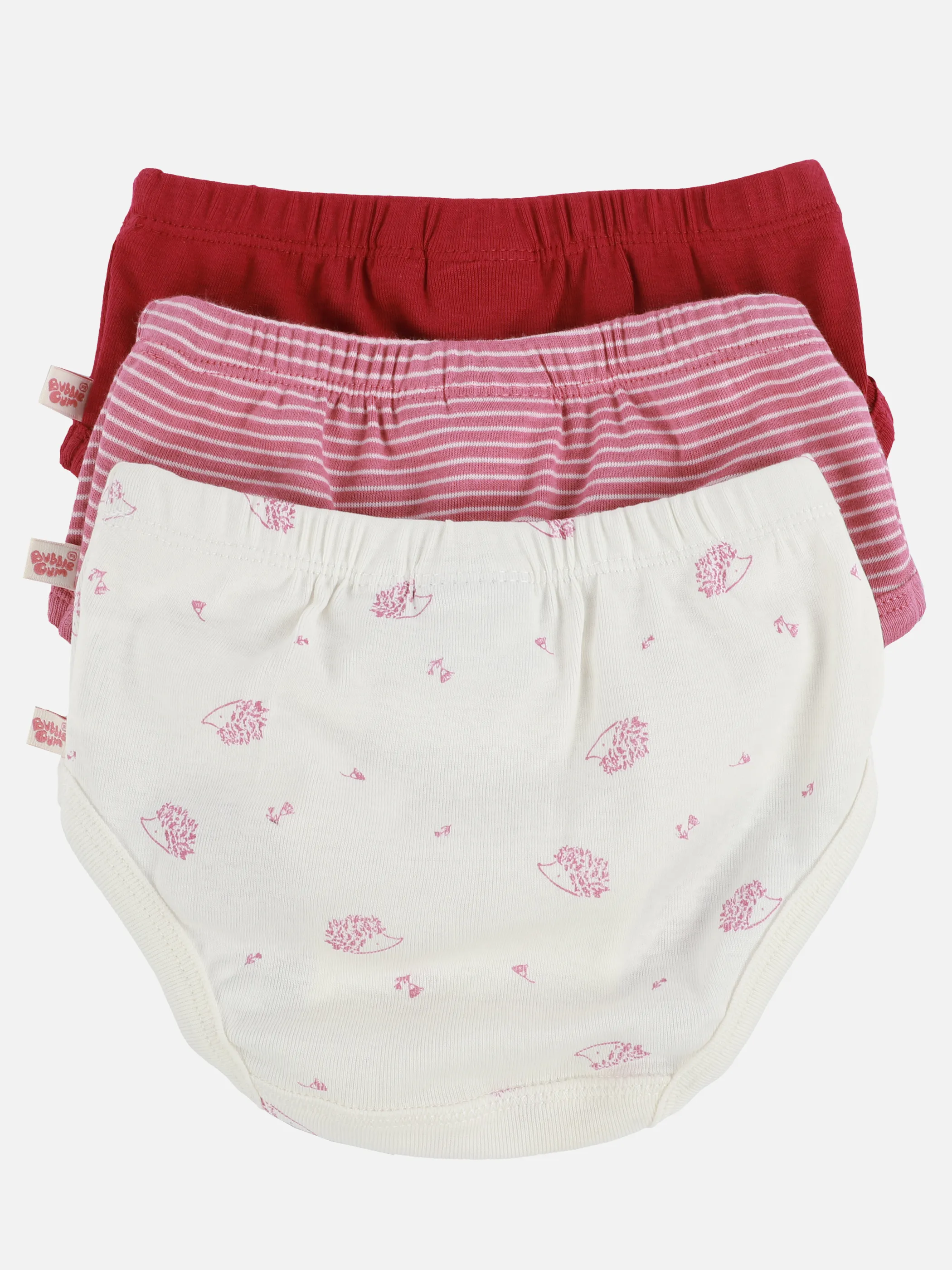 Bubble Gum BM 3er Pack Unterhosen in rosa, gestreift, AOP Rosa 900296 ROSA 2