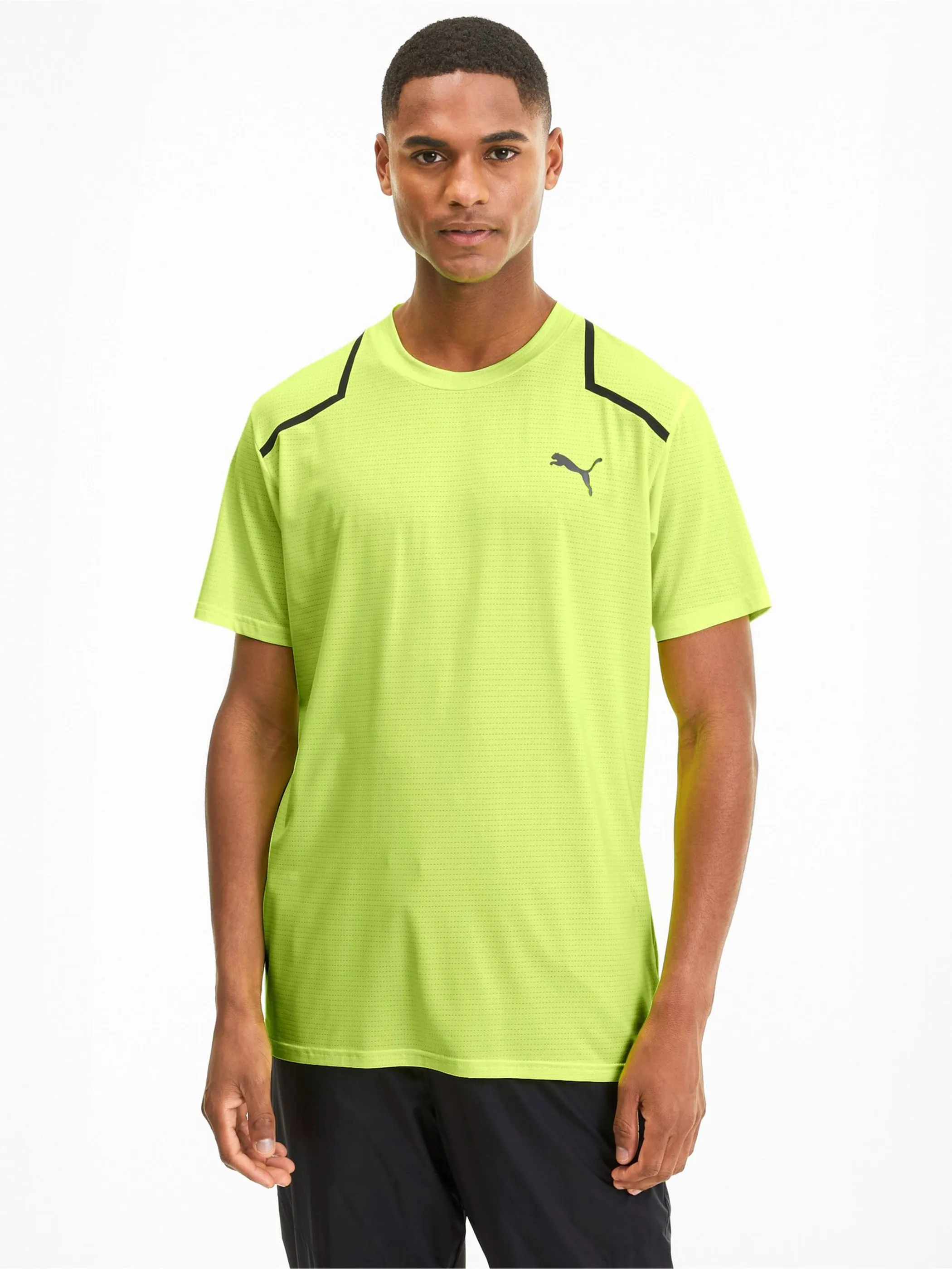 Puma He-Sport-Shirt Power BND Gelb 826998 03 3