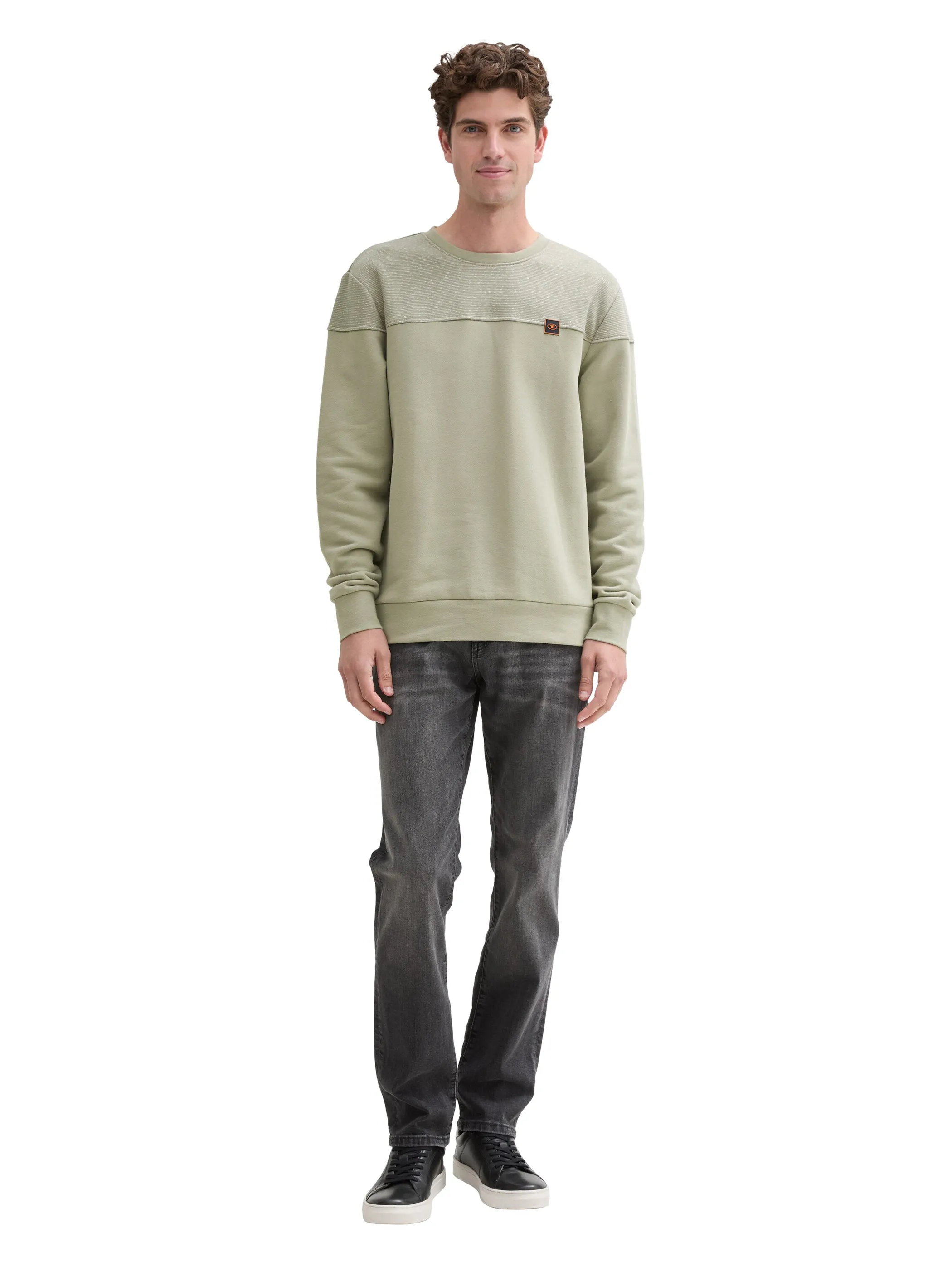 Tom Tailor 1044040 detailed crewneck Grün 903297 15615 3