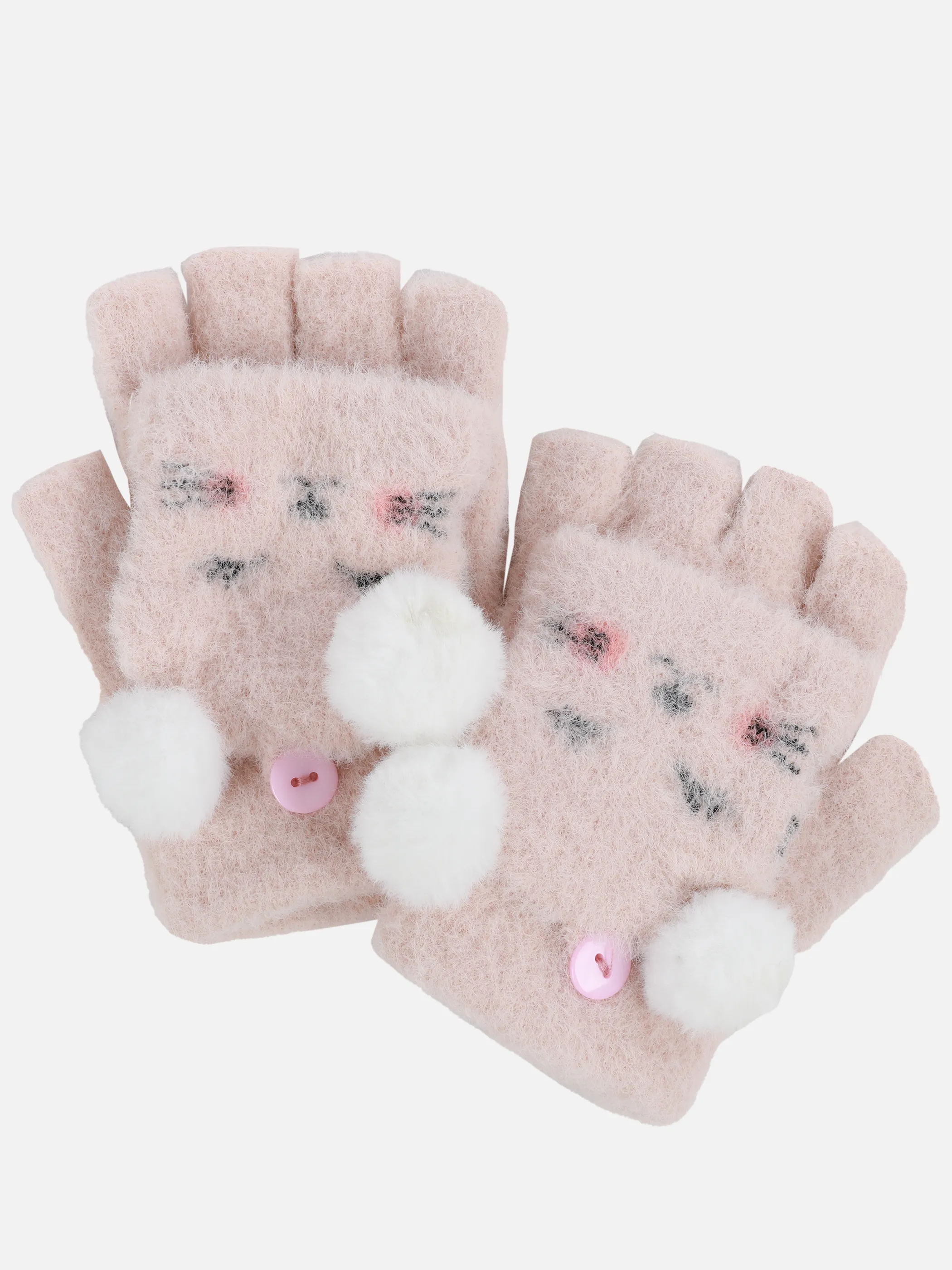 Stop + Go Ki-Mä flauschige Handschuhe Rosa 899551 ROSE 1