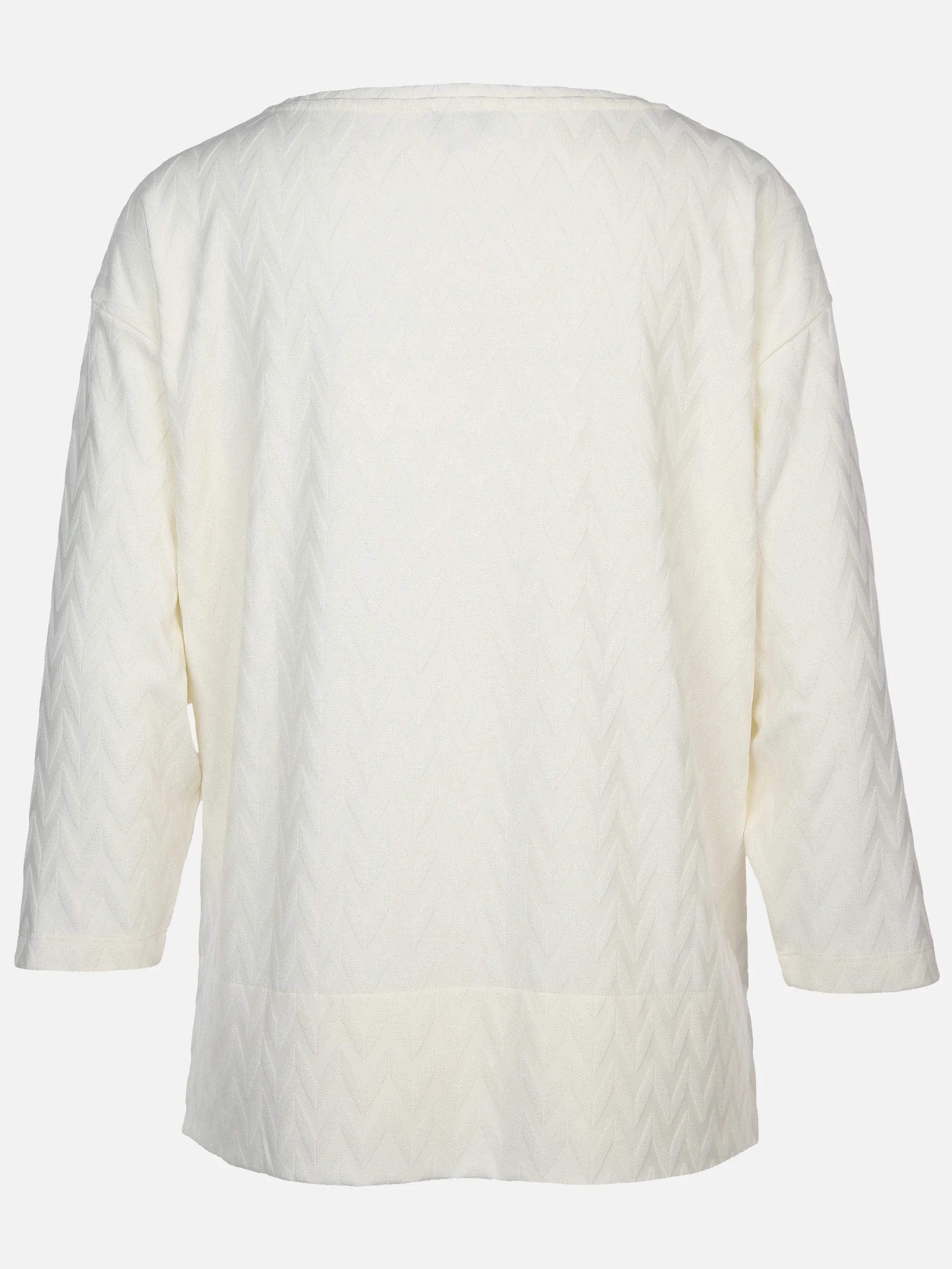 Lisa Tossa Da-Jacquard-Shirt langarm Weiß 897608 OFFWHITE 2