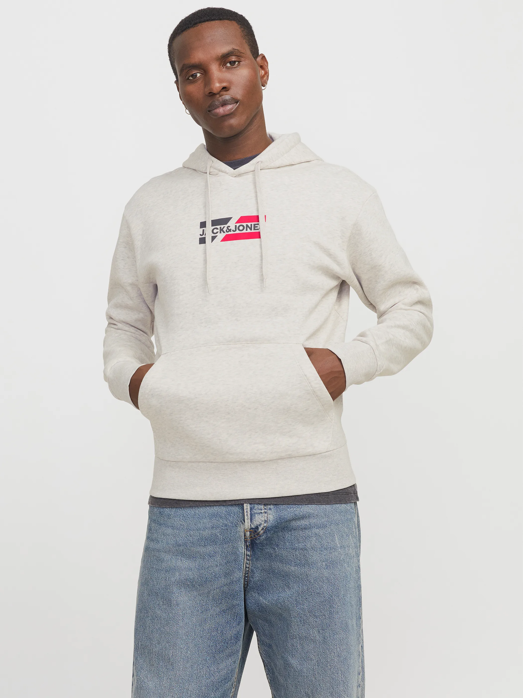 Jack Jones 12268422 JJECORP GRAPHIC SWEAT Weiß 903542 200349002 4