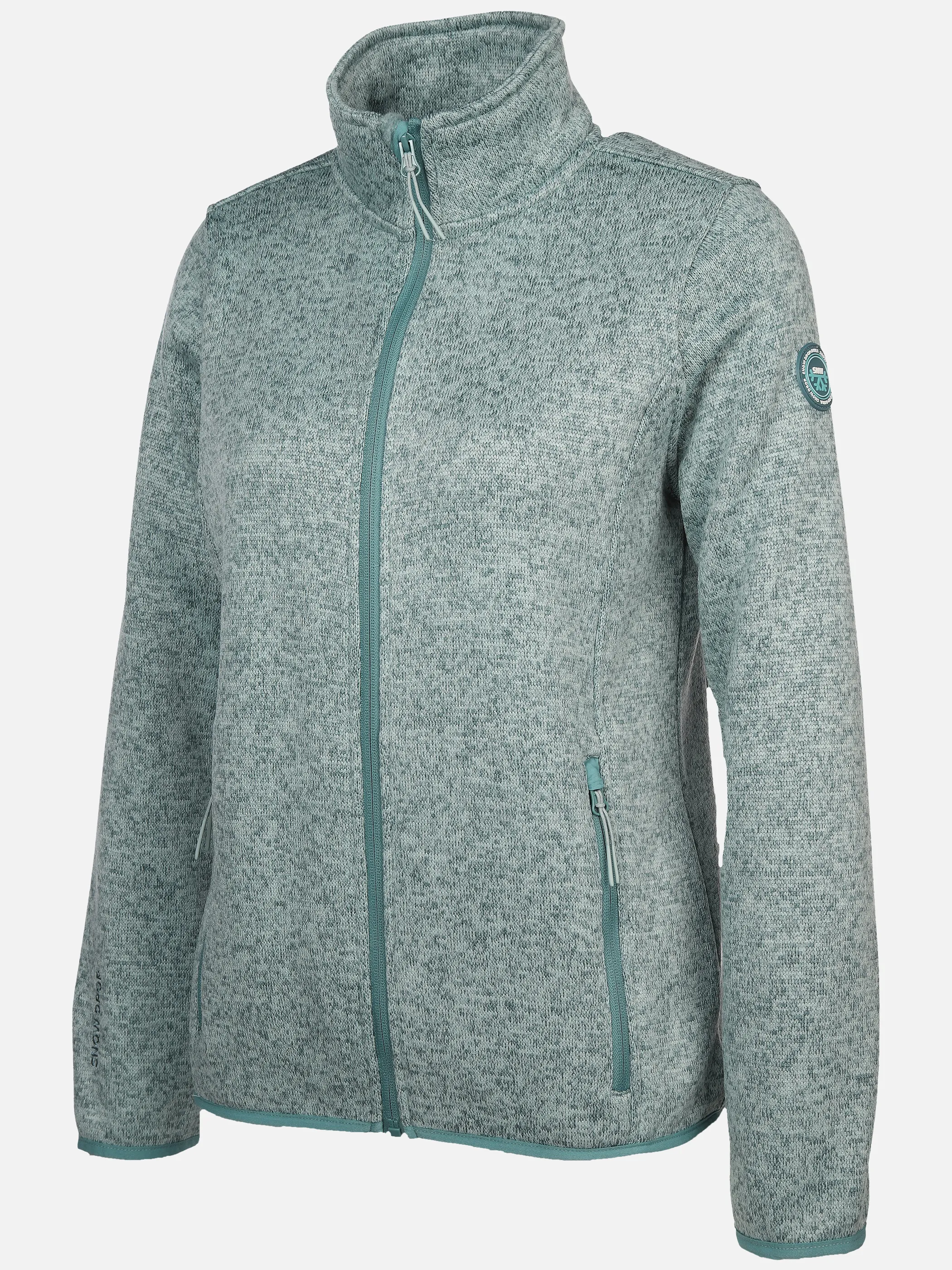 Grinario Sports Da-Fleece Jacke Salbei 896678 MINT MEL 3