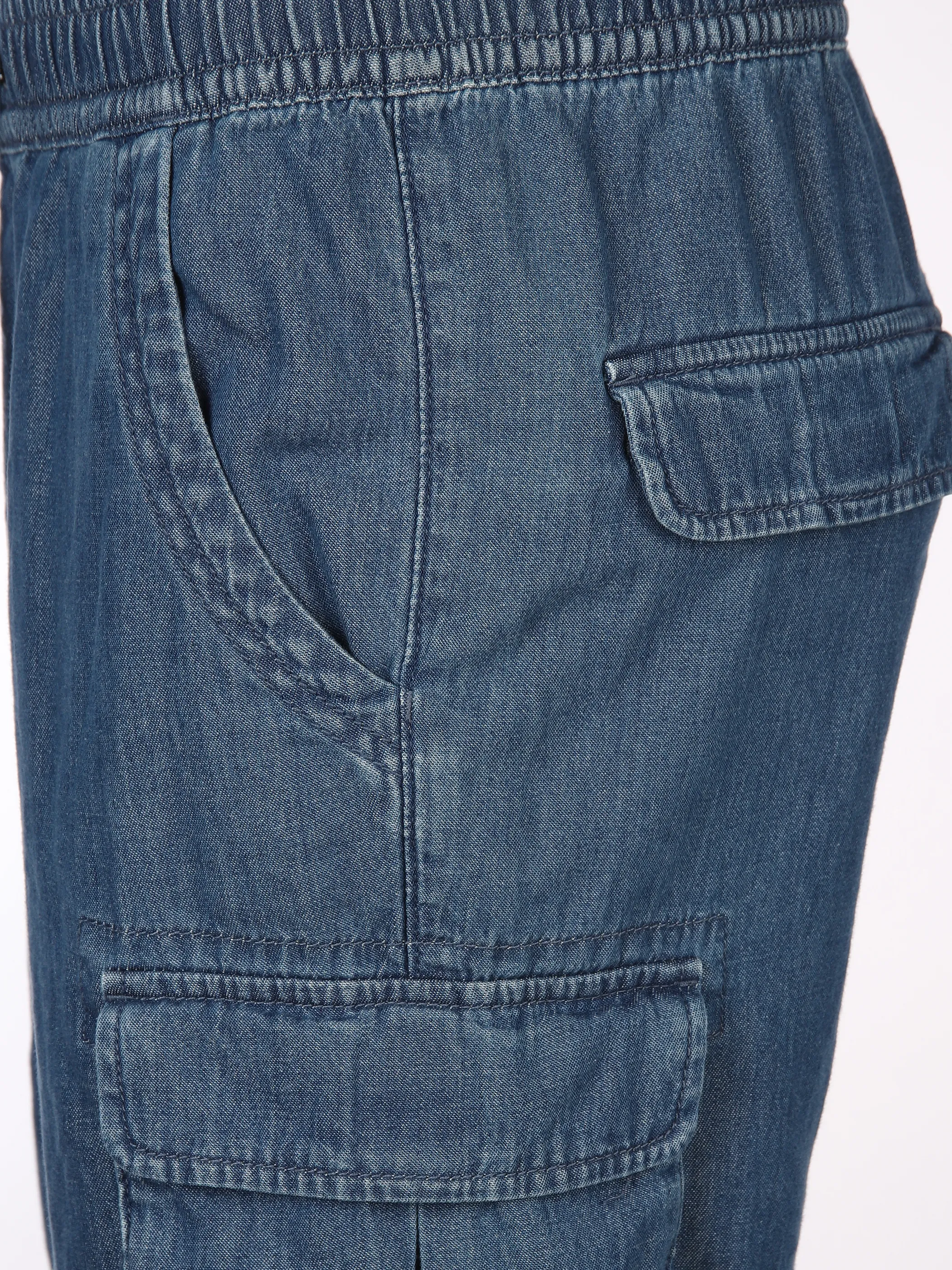 Jim Spencer He. Cargoshort Papertouch Blau 895133 BLUE DENIM 4