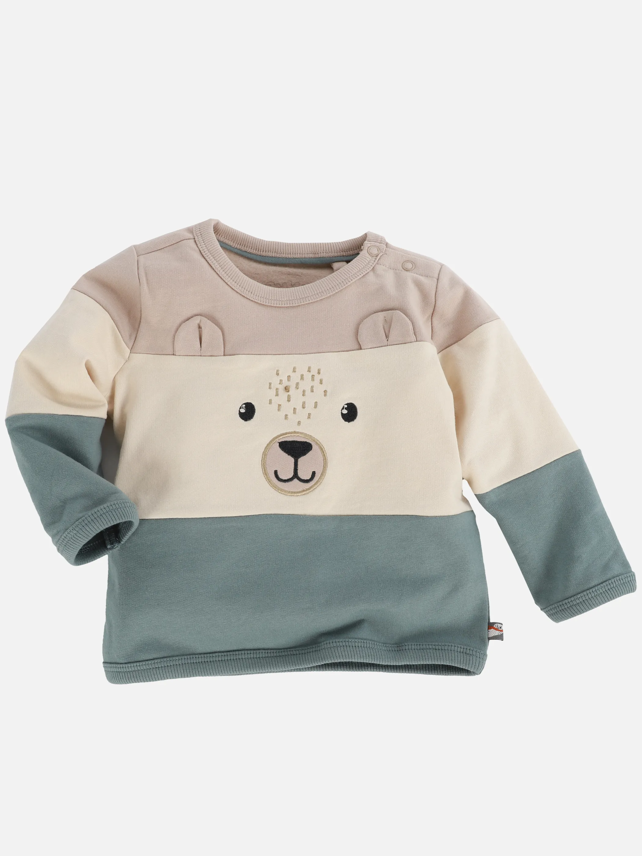 Bubble Gum BJ Sweatshirt mit Bärengesicht in beige Beige 900500 BEIGE 1