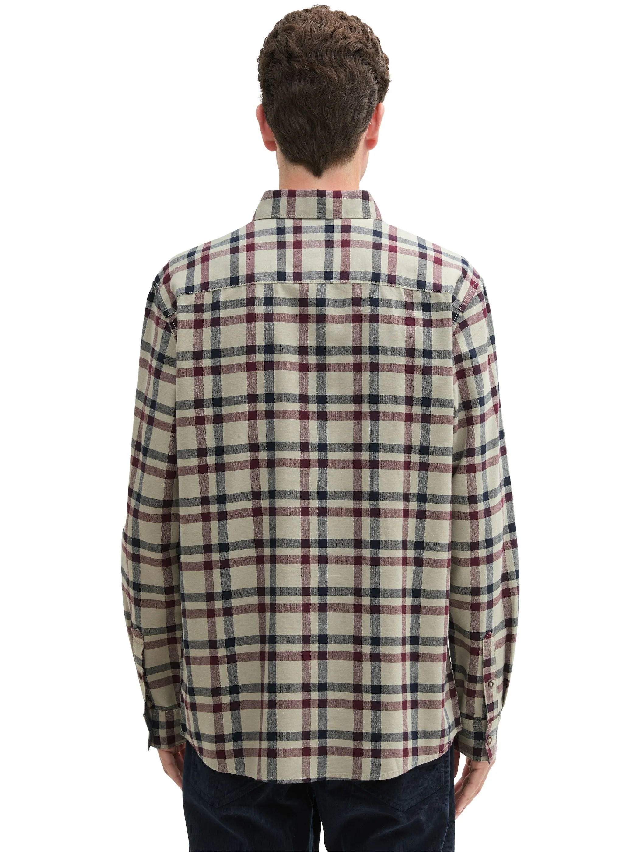 Tom Tailor 1043818 checked shirt Grün 903299 36710 2