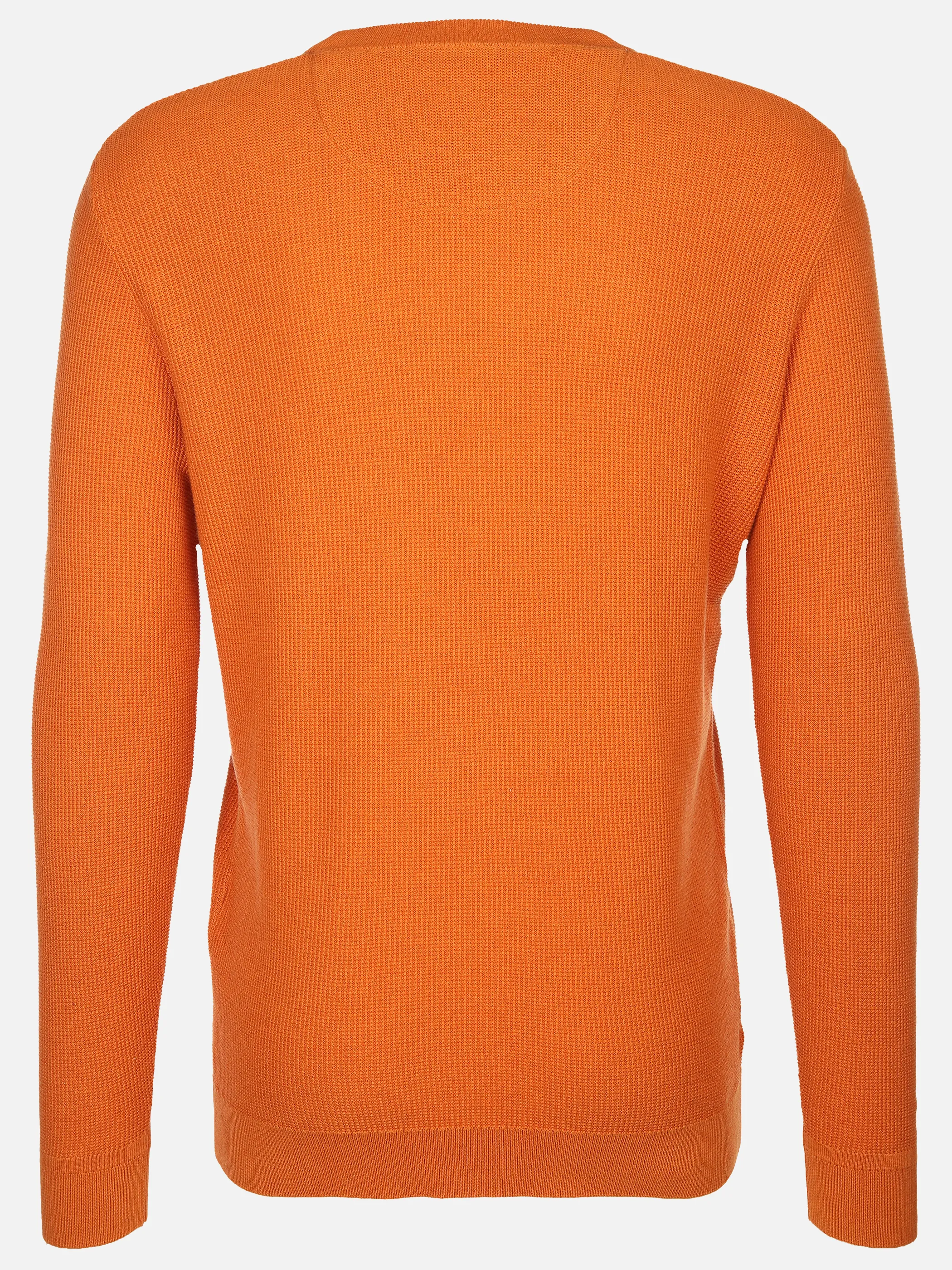 Tom Tailor 1042453 NOS structured crewneck knit Orange 898700 36300 2