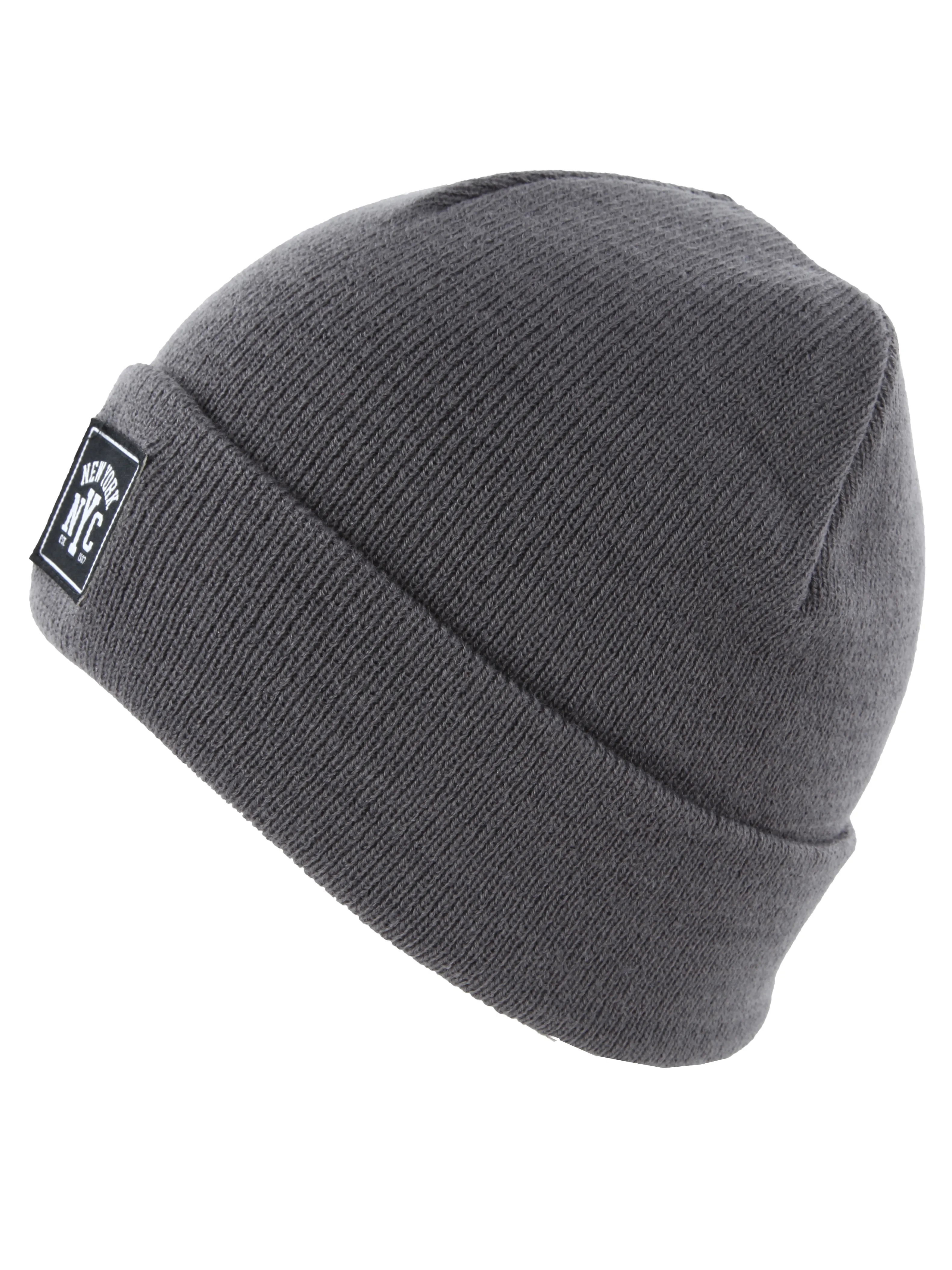 IX-O YF-He Basic Beanie Grau 899565 ASPHALT 2