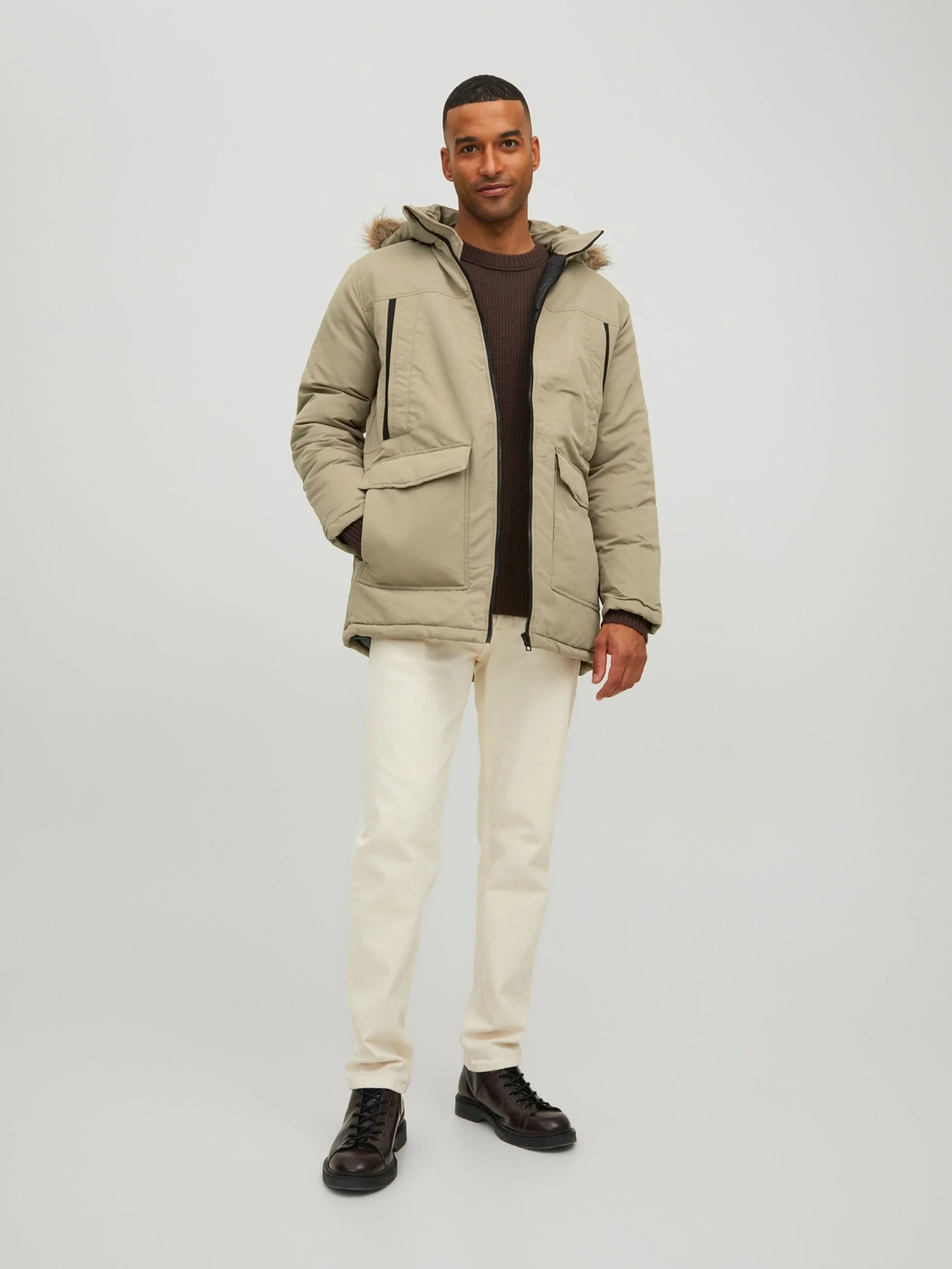 Jack Jones 12211773 JJECRAFT PARKA SN Braun 864764 176005 4