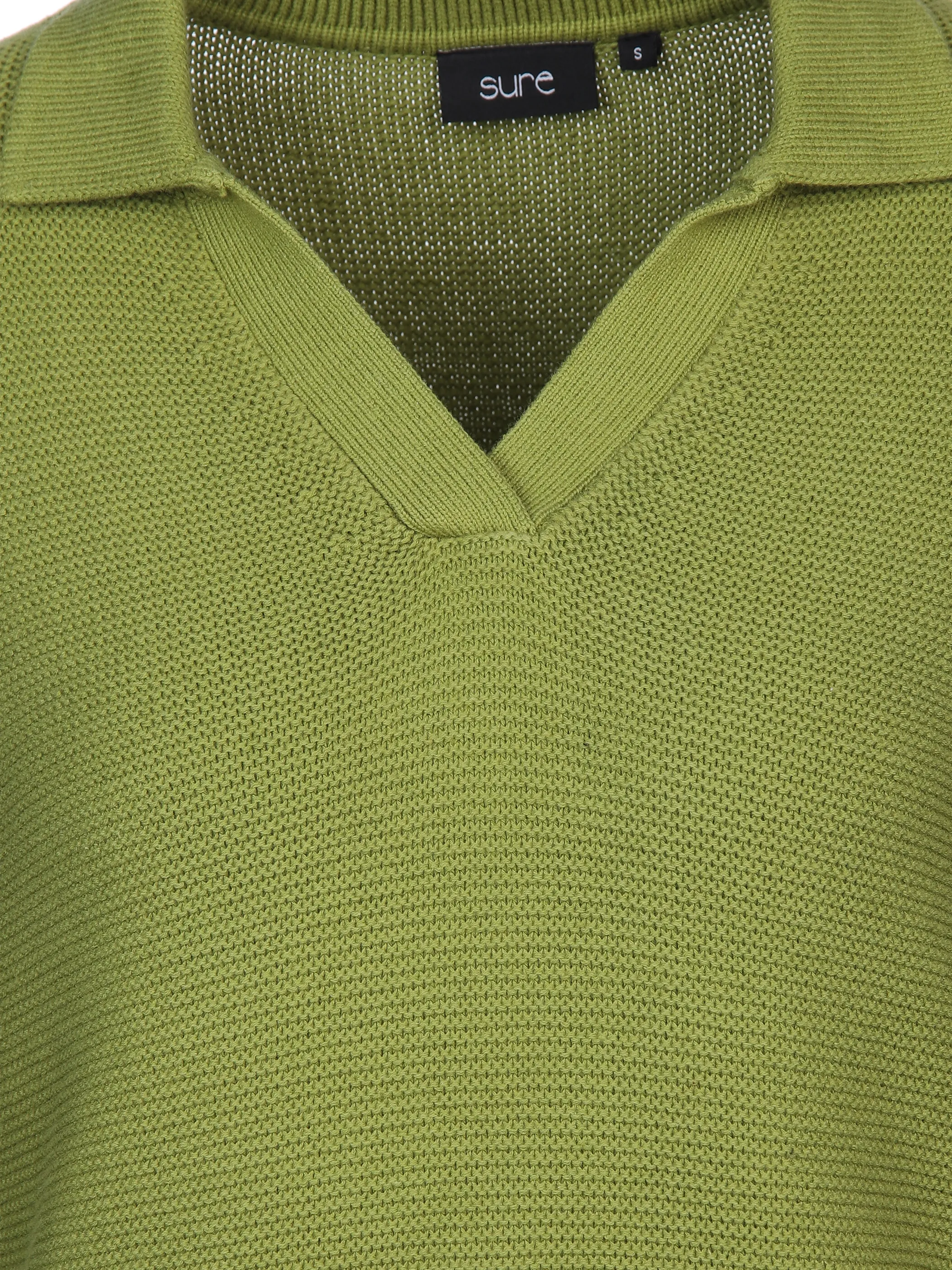 Sure Da-Polo-Pullover Grün 896794 GRÜN/SW 3