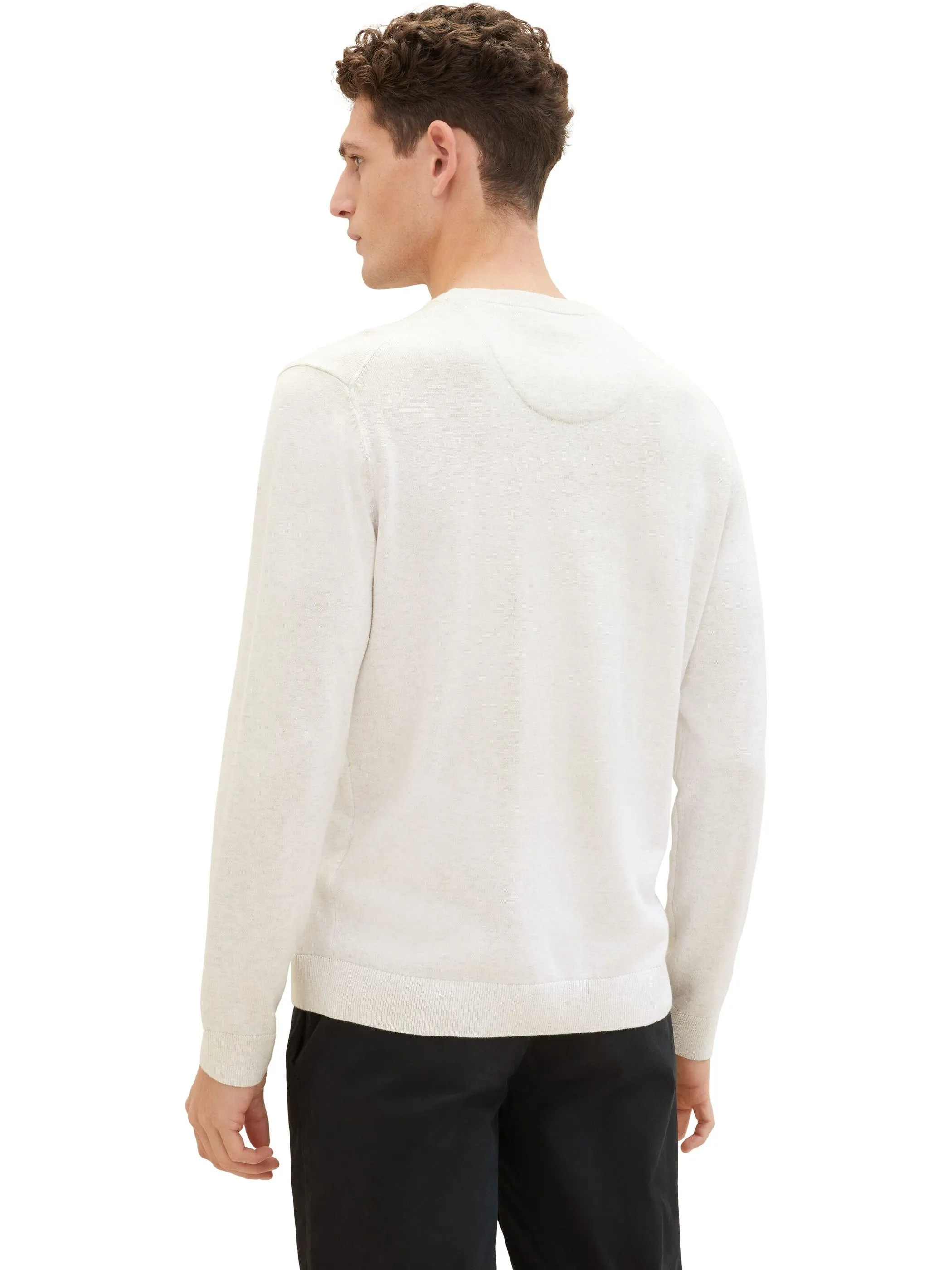 Tom Tailor 1039810 basic crewneck knit Beige 890938 13174 2