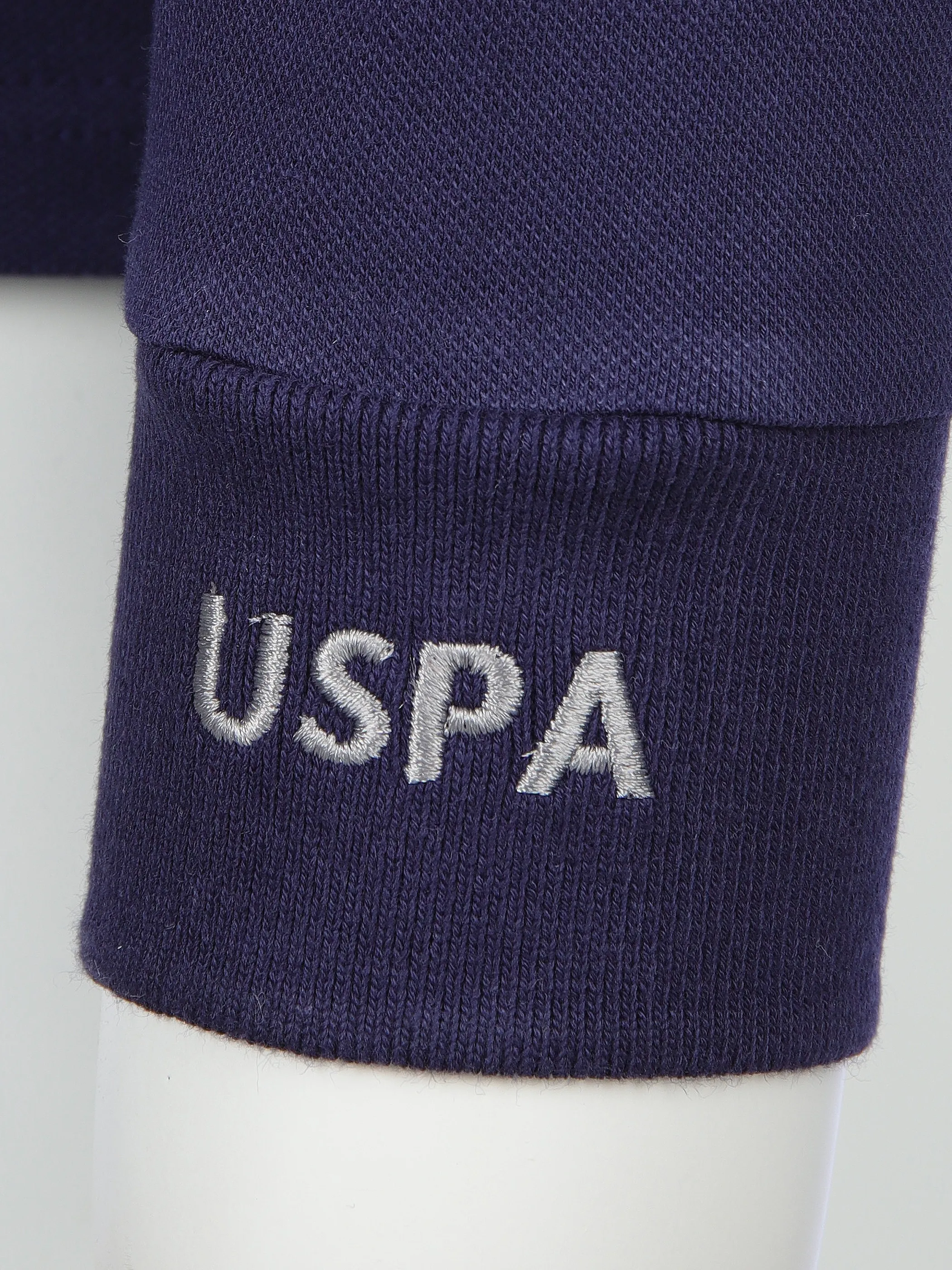 U.S. Polo Assn. He. Poloshirt 1/1 Arm Blau 911146 374 4