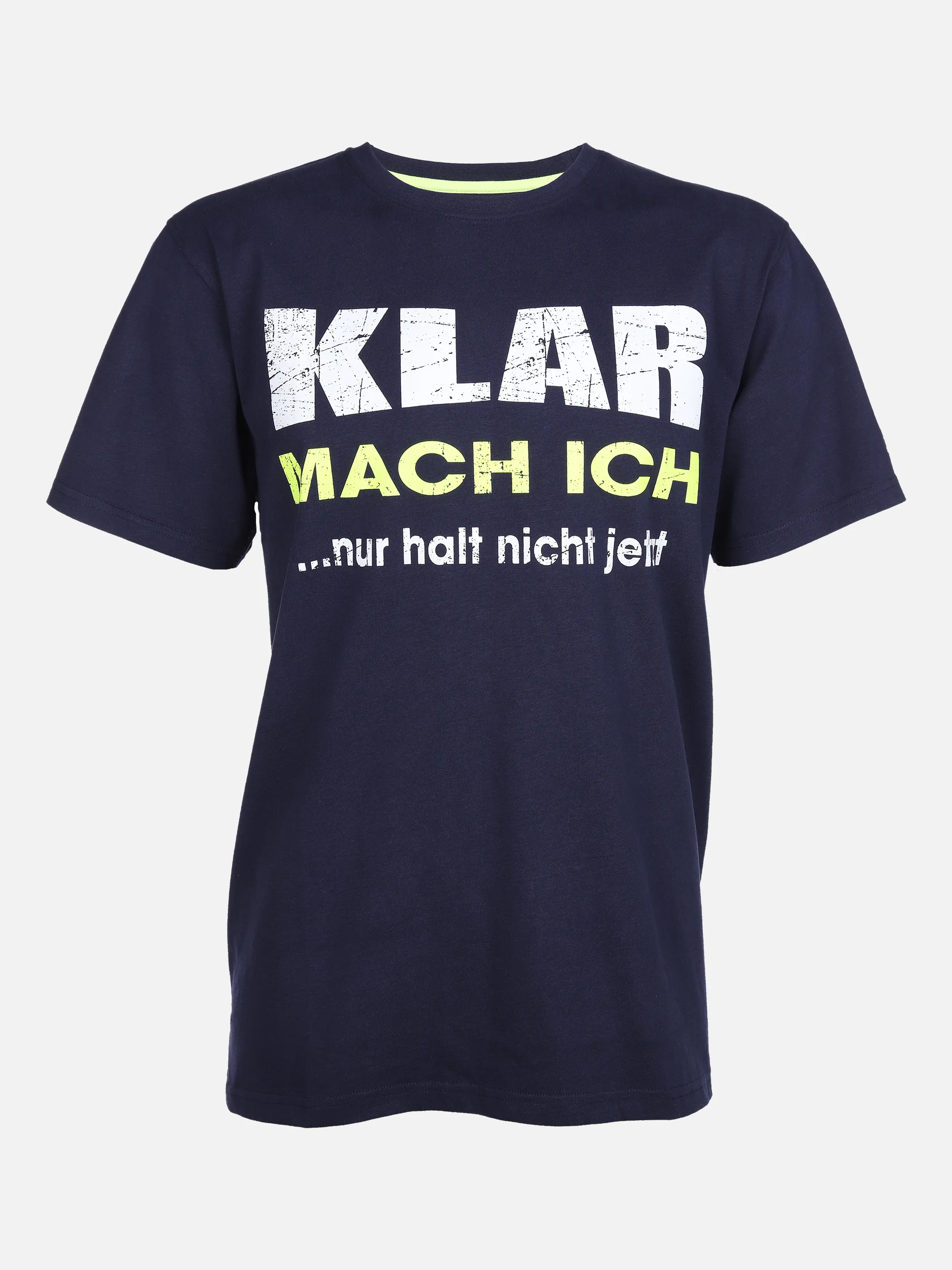 Worker He. T-Shirt 1/2 Arm Sprüche Blau 861655 NAVY 1