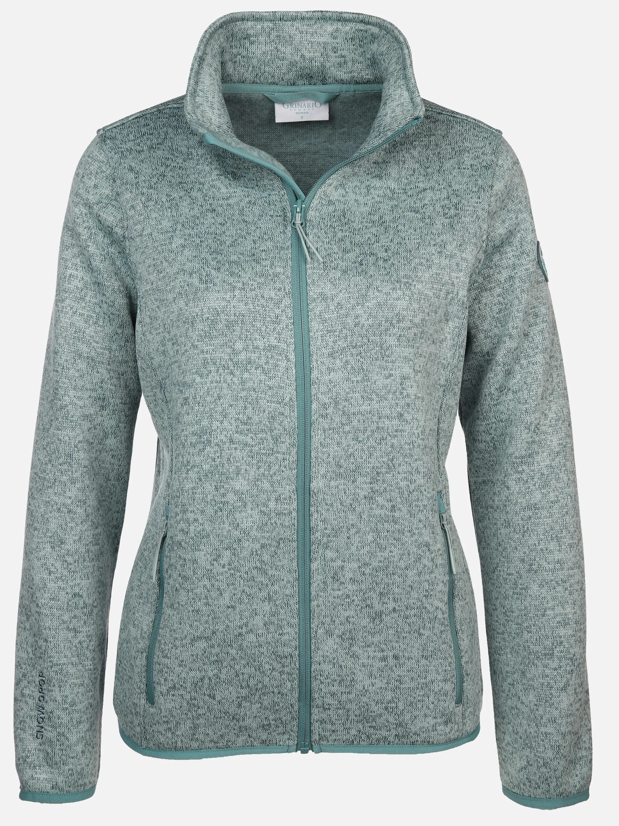 Grinario Sports Da-Fleece Jacke Salbei 896678 MINT MEL 1