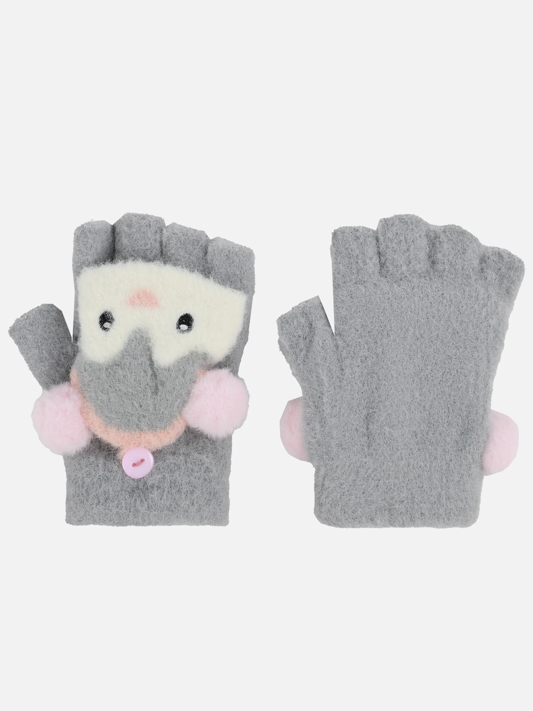 Stop + Go Ki-Mä flauschige Handschuhe Grau 899551 GRAU 2