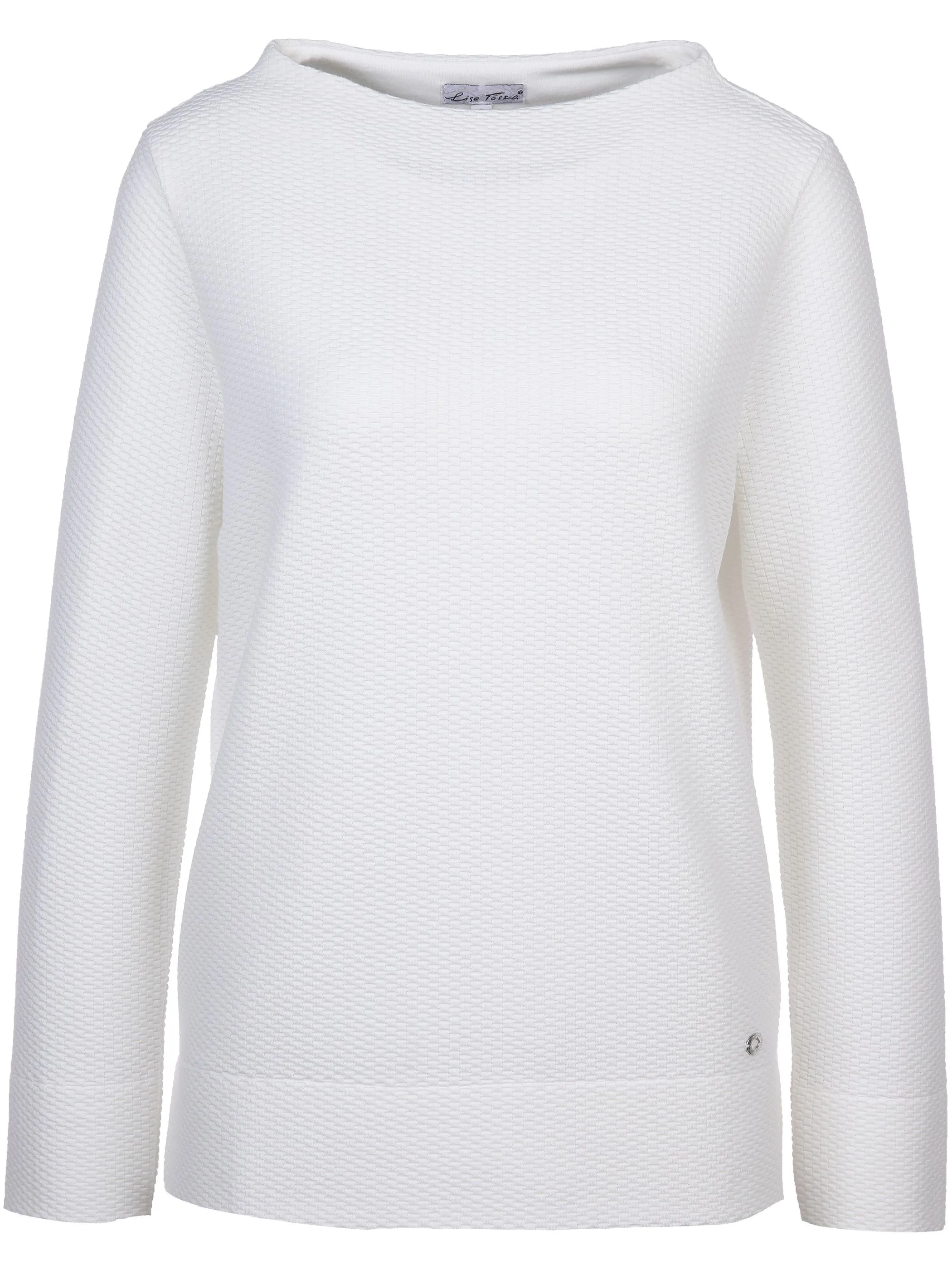 Lisa Tossa Da-Jacquard-Shirt m.Stehkrage Weiß 867245 OFFWHITE 1