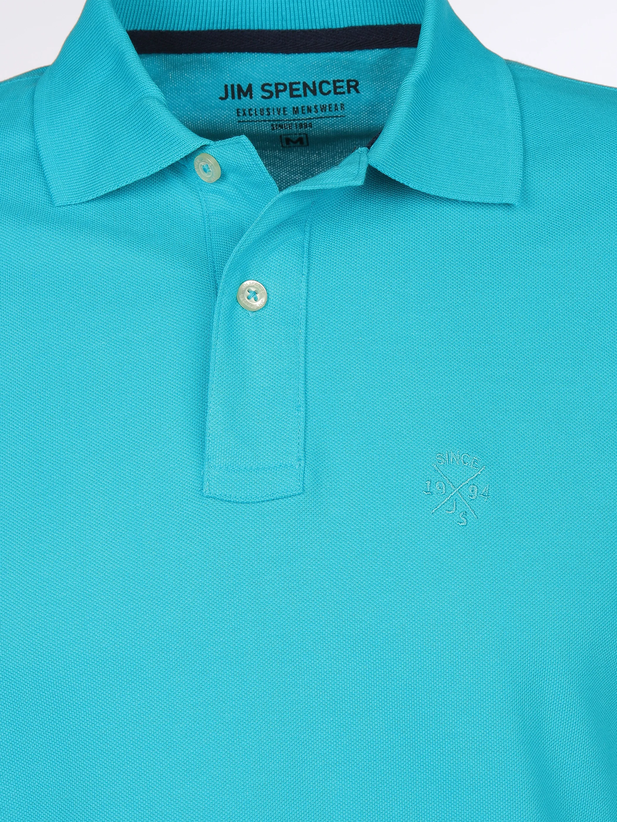 Jim Spencer He. Poloshirt 1/2 Arm uni basic Türkis 890325 POOL 3