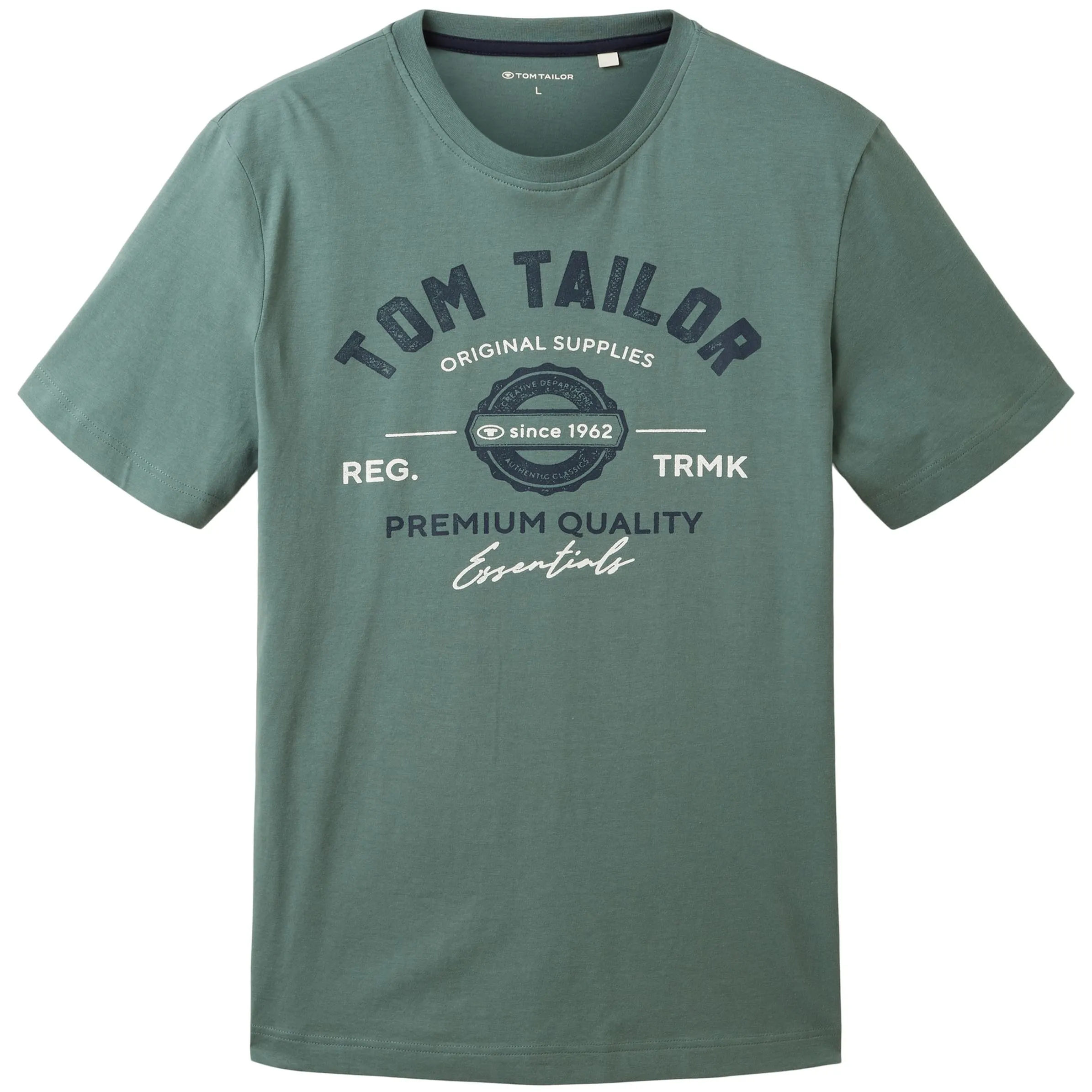 Tom Tailor 1037735 NOS logo tee Grün 884276 19643 1