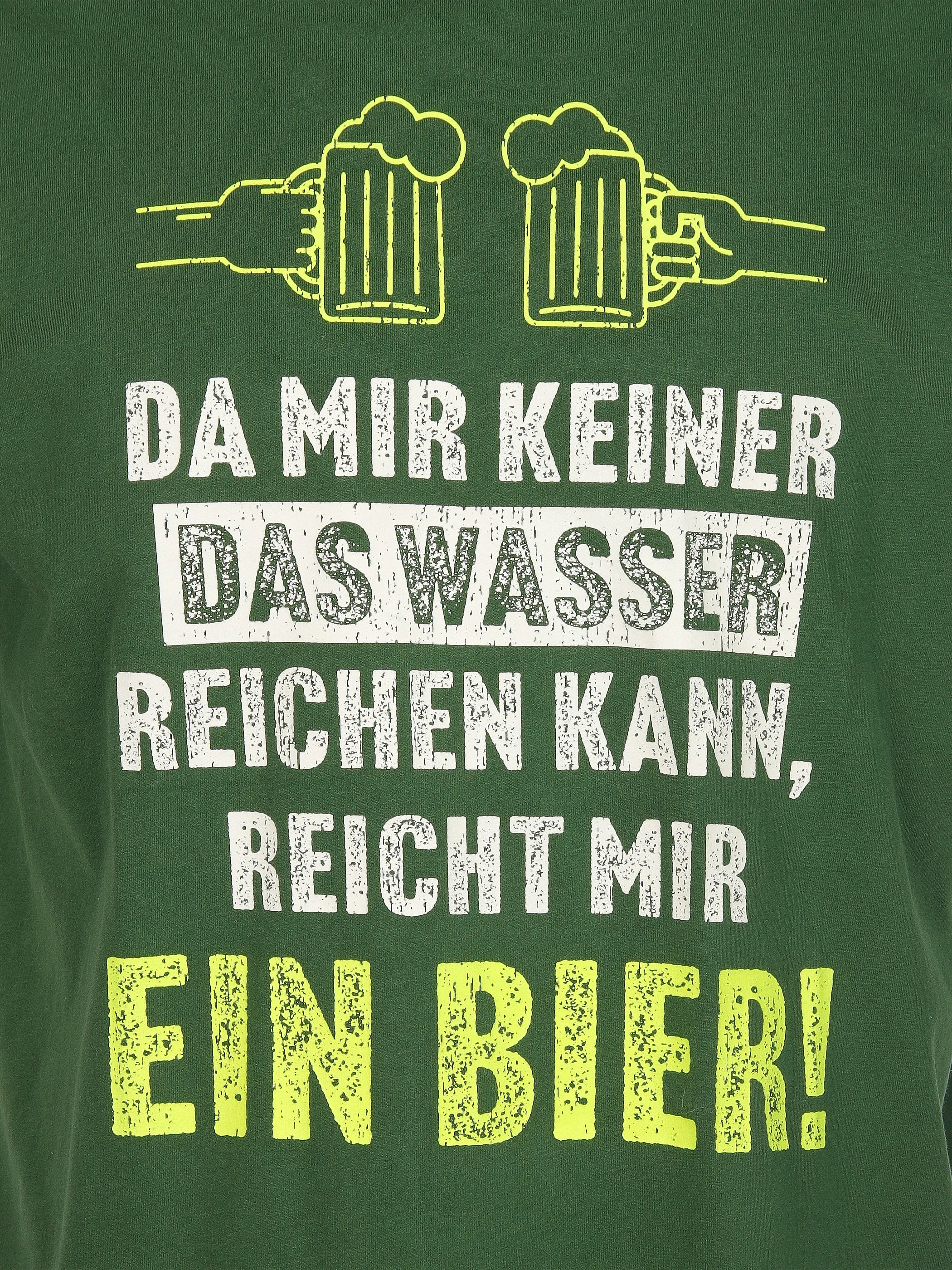 Worker He. T-Shirt 1/2 Arm Sprüche Grün 907751 GREEN 3