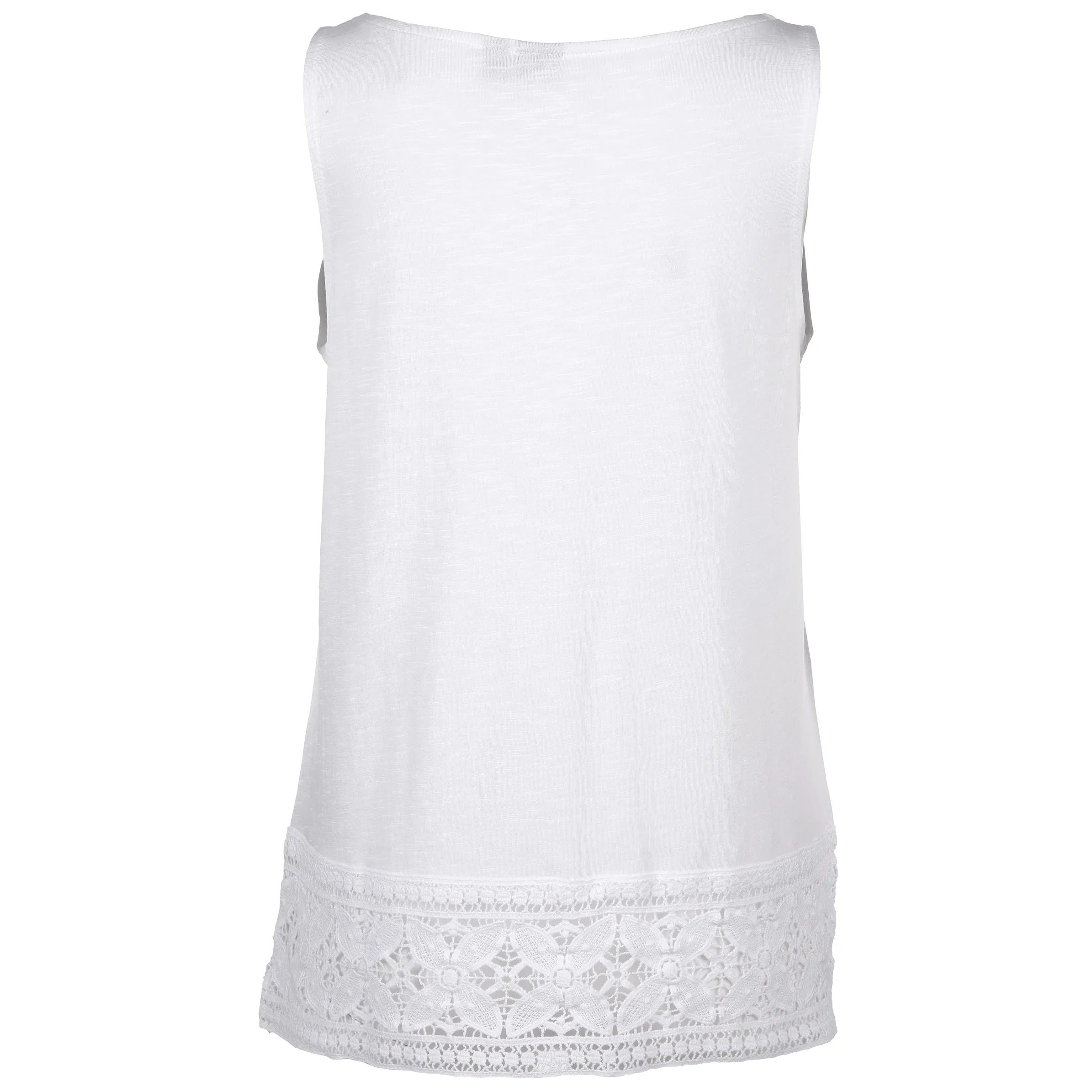 SURE Collection Da-Tank Top mit Spitze Weiß 810382 WHITE 2