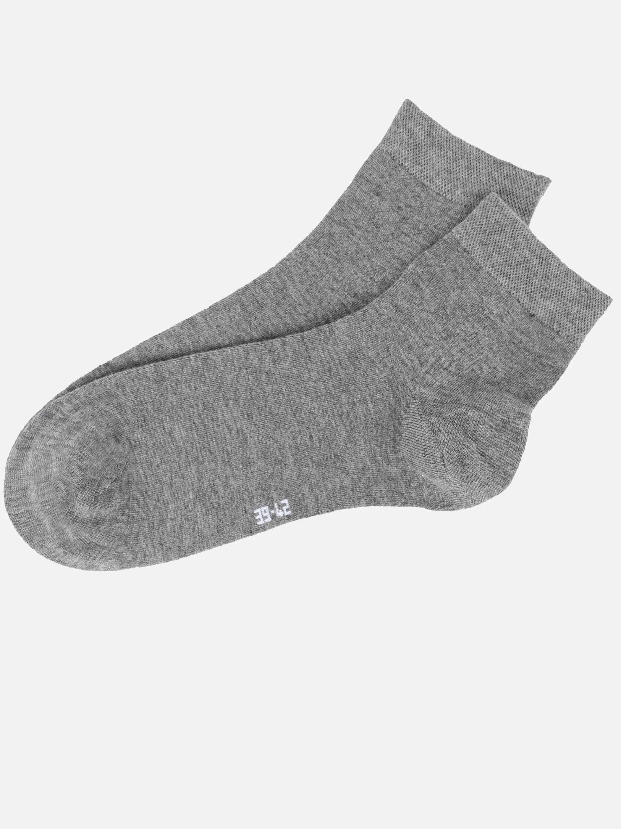 He. Bambuskurzschaftsocken 2er Grau 900266 GRAU 1