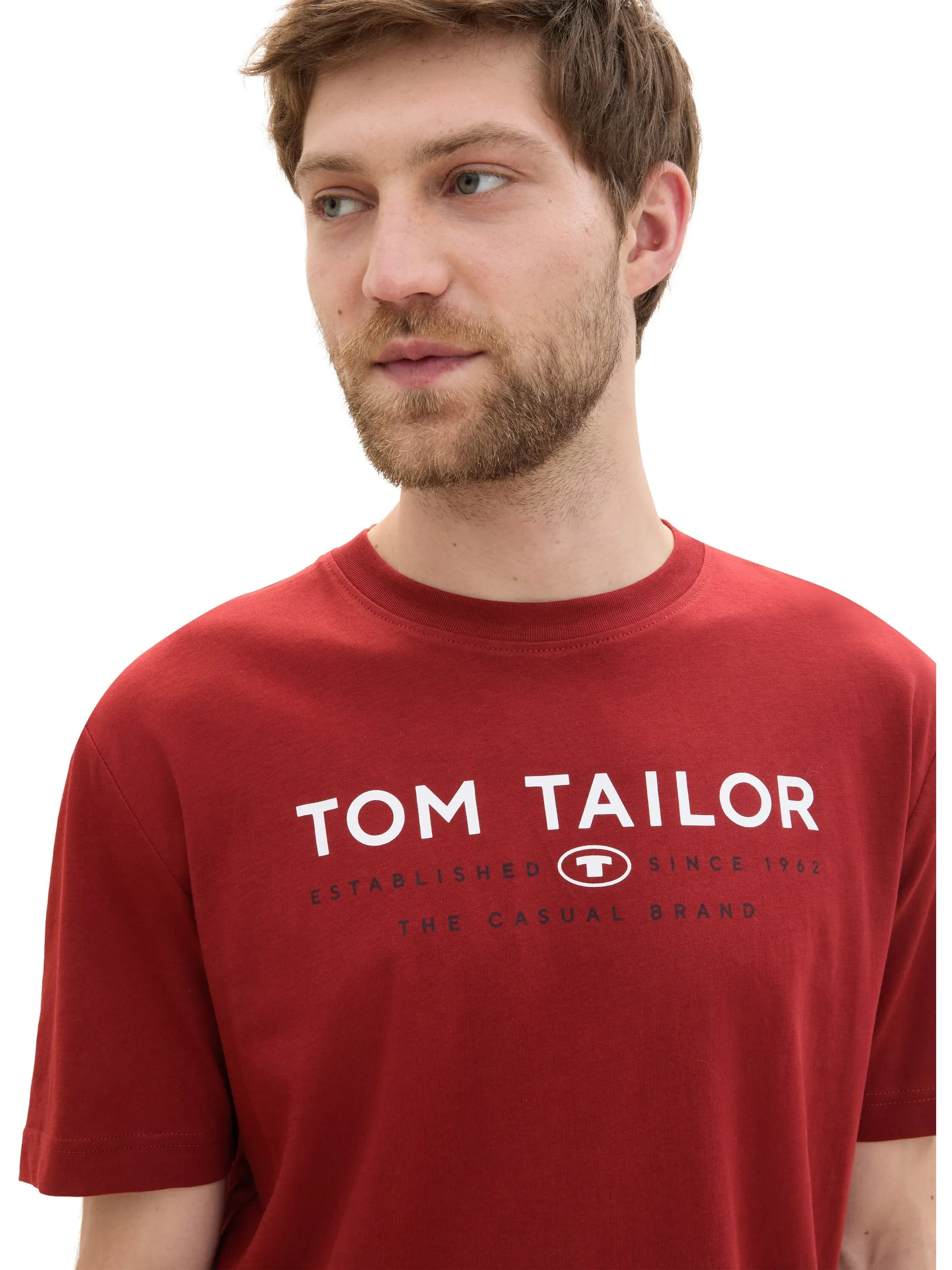 Tom Tailor 1043276 t-shirt with print Rot 898849 13721 3