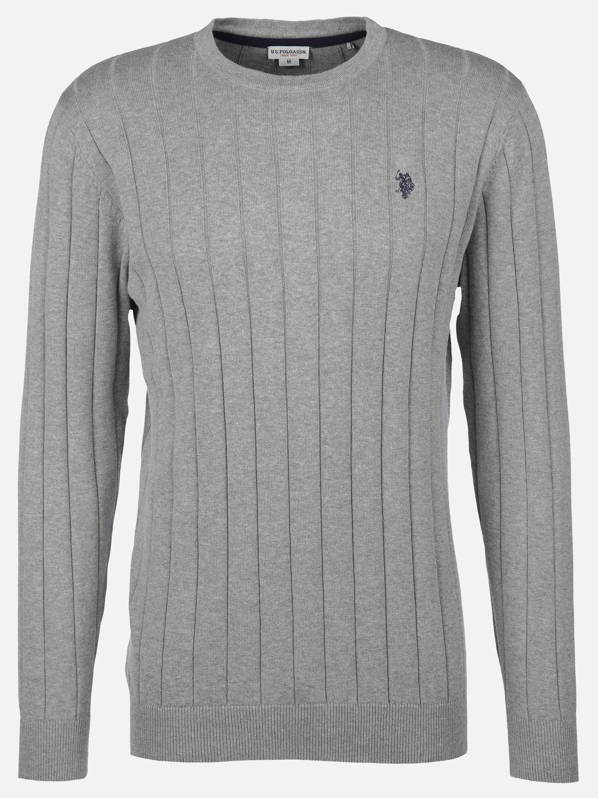 U.S. Polo Assn. He. Pullover RH Zopf Grau 911145 282 1