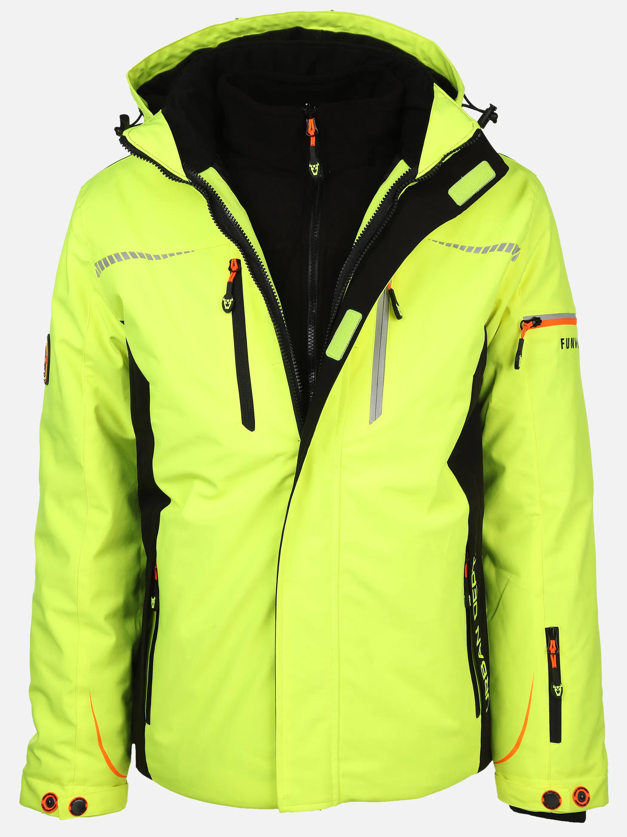 Worker He. 3in1 Funktionsjacke wattiert Gelb 882929 NEON YELL 3