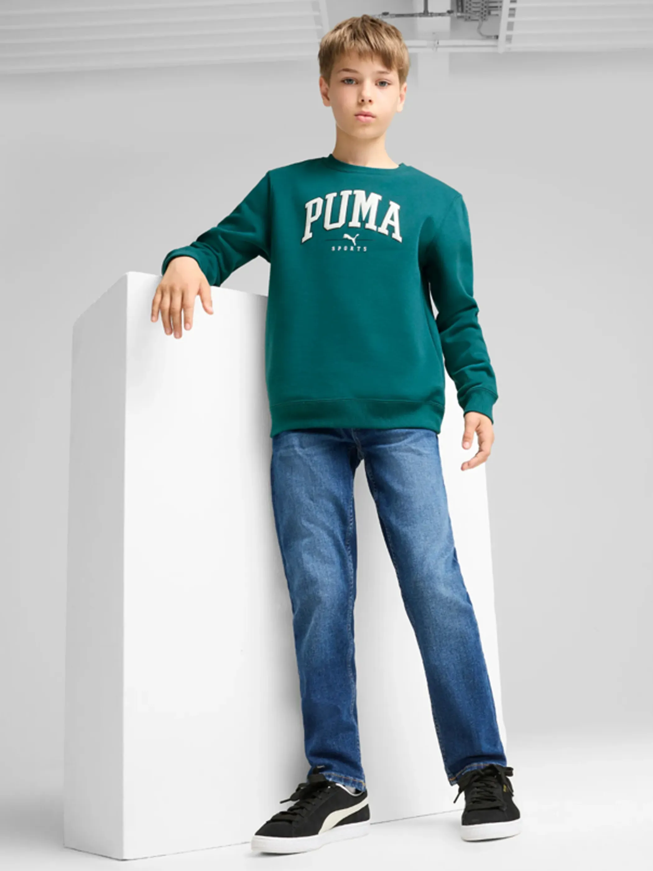 Puma 682774 TB-Sweatshirt Logo Grün 897588 0022 2