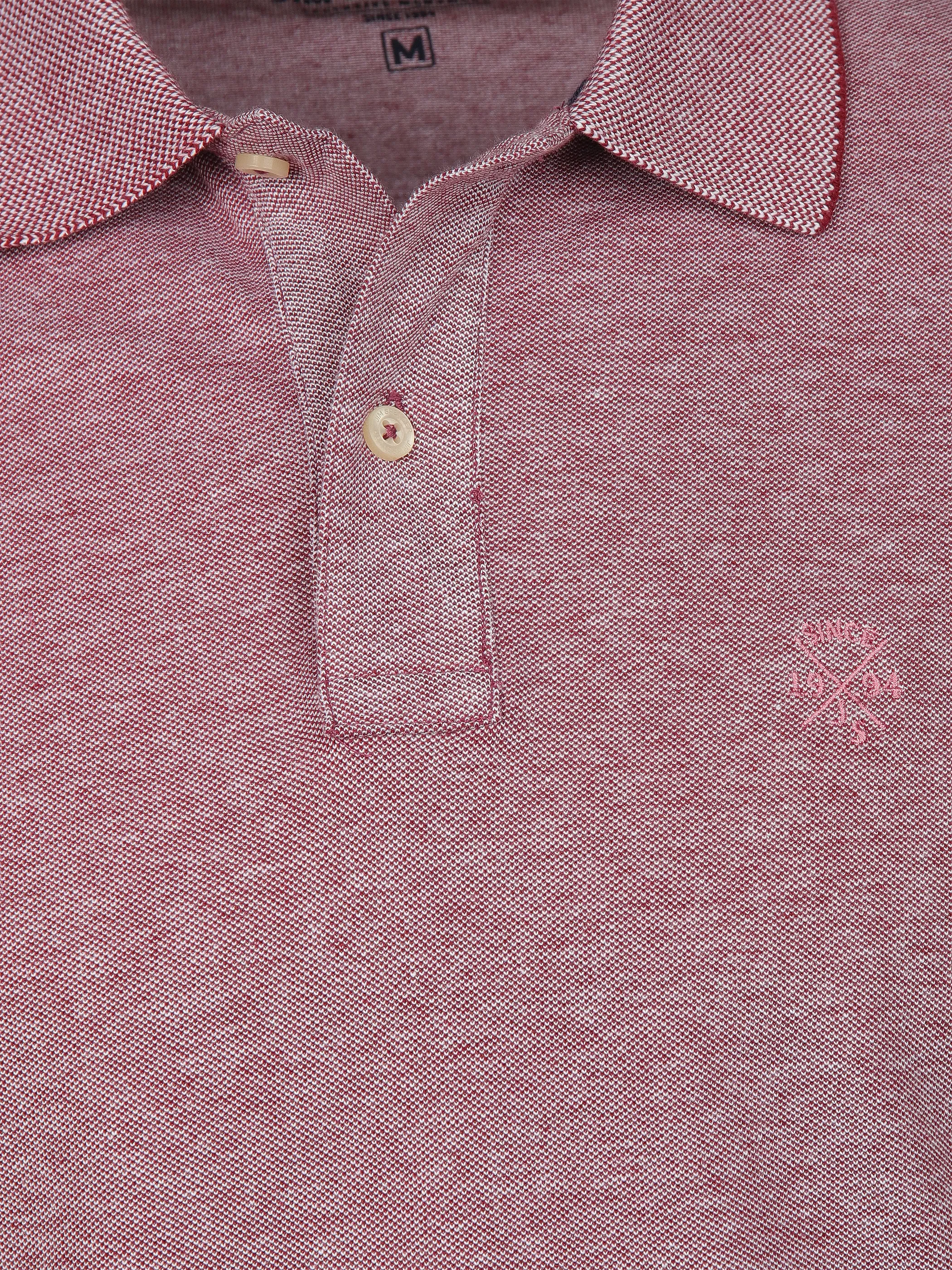 Jim Spencer He. Poloshirt 1/2 Arm uni basic Rot 890325 BERRY TW 3