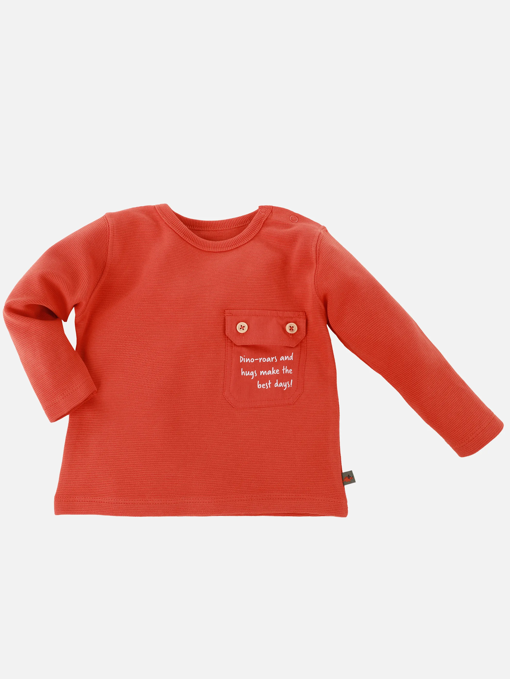 Bubble Gum Baby Jungen Longsleeve mit Brusttasche in orange Orange 898693 ORANGE 1