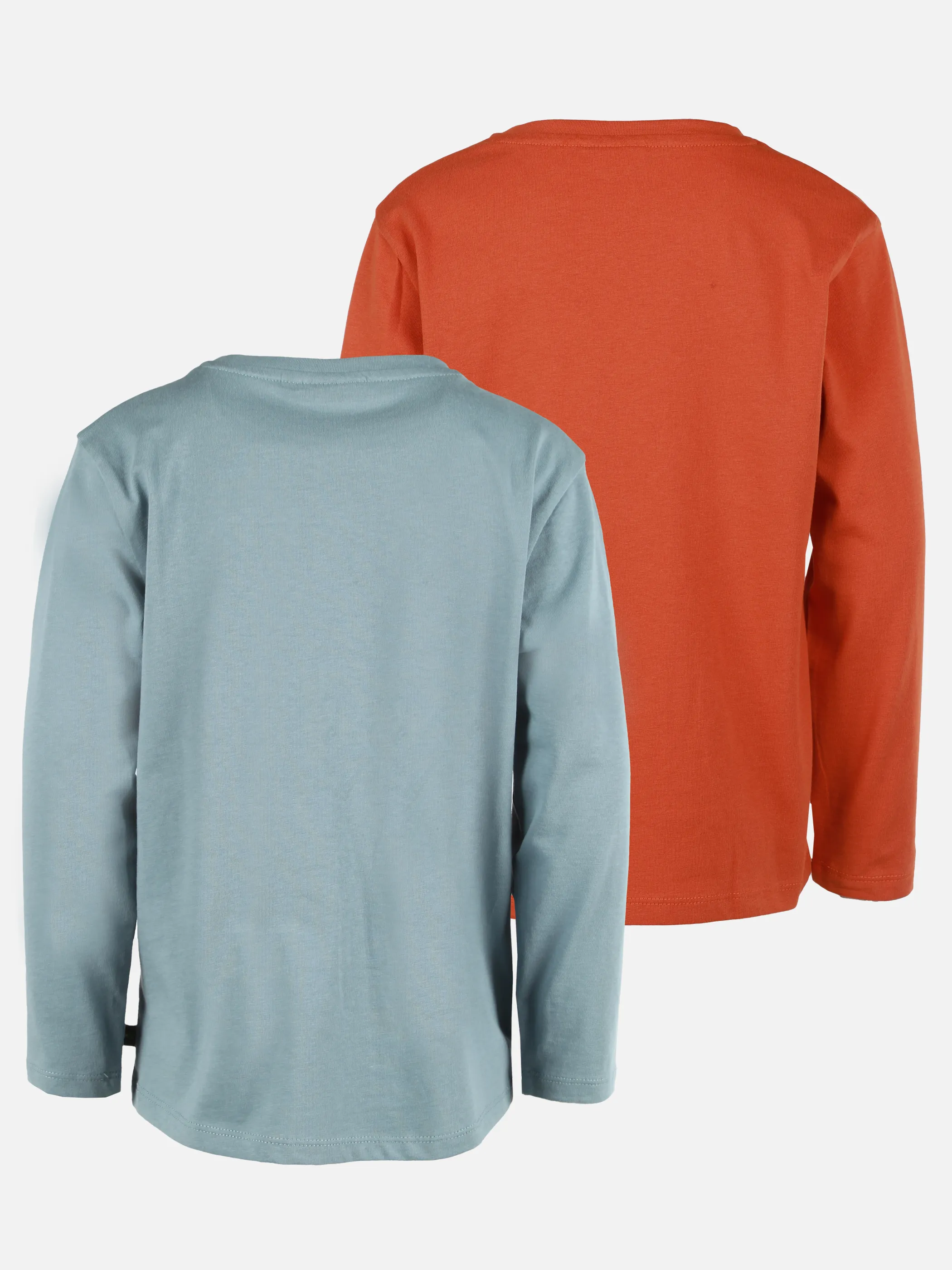 Stop + Go KJ 2er Pack Longsleeves in blau + orange Blau 900262 BLAU 2