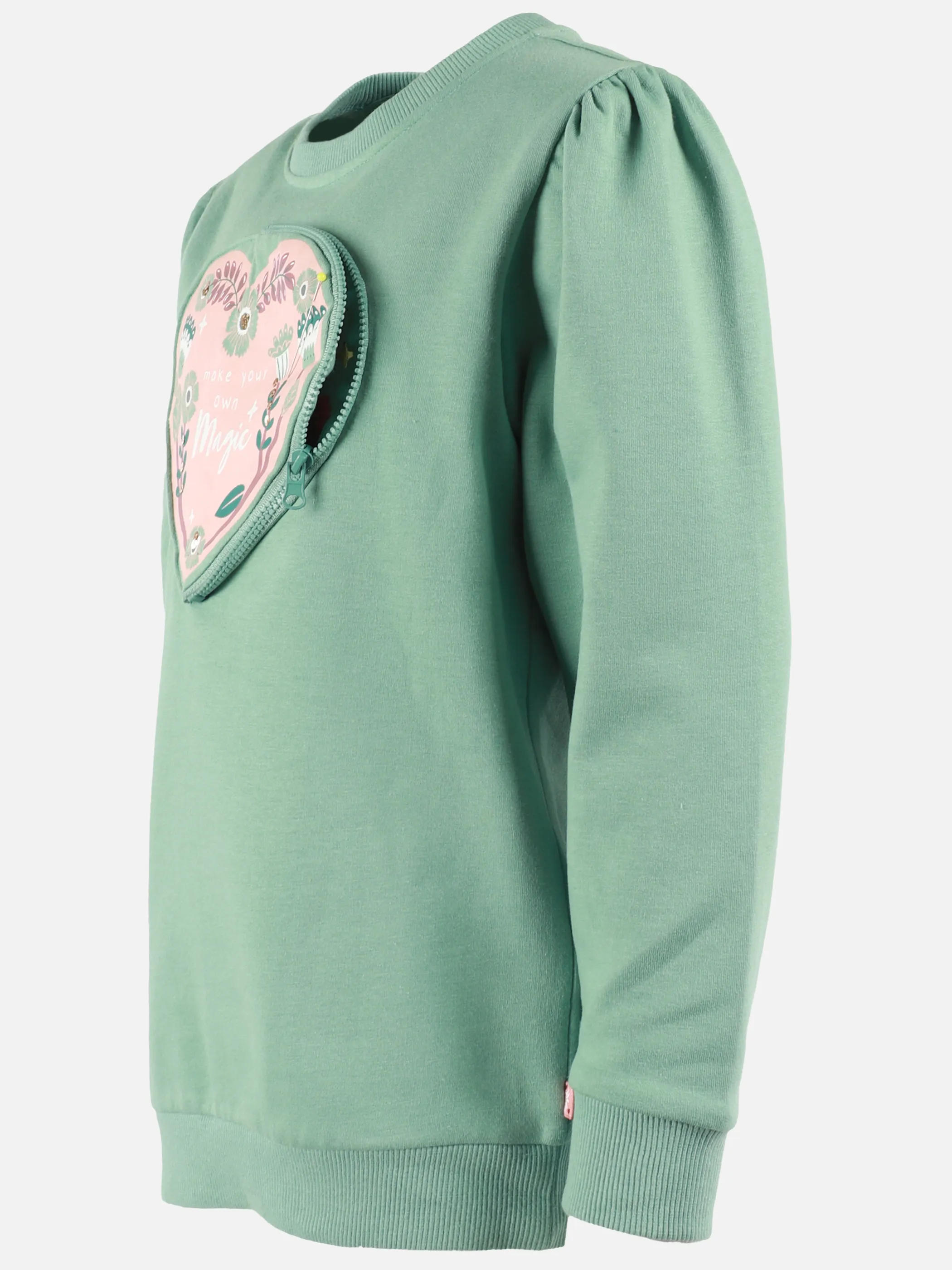 Stop + Go KM Sweatshirt mit Herzpocket und Waldtierprint Grün 898745 GRÜN 3