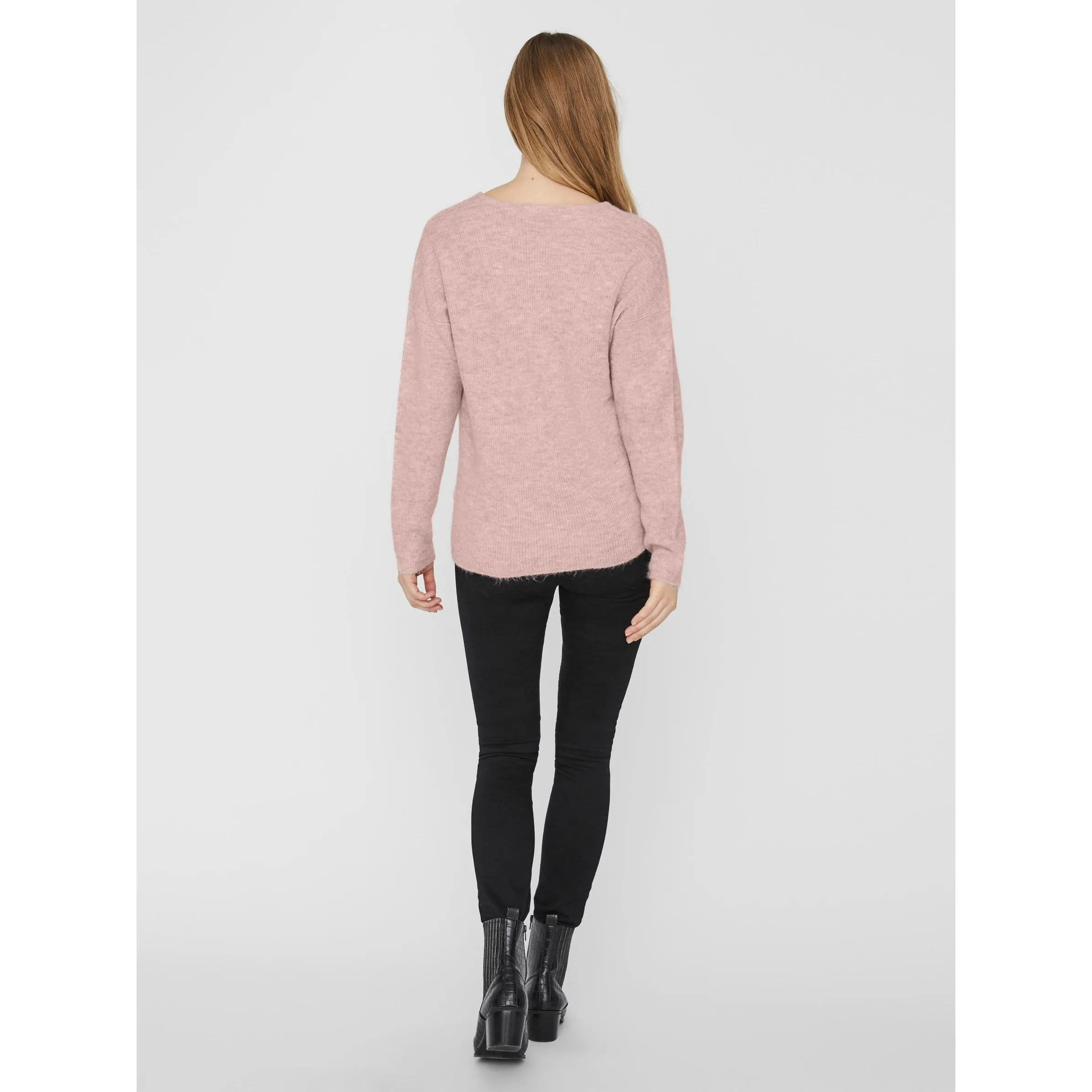 Vero Moda 10233357 VMCREWLEFILE LS V-NEC Rosa 842583 221972002 2