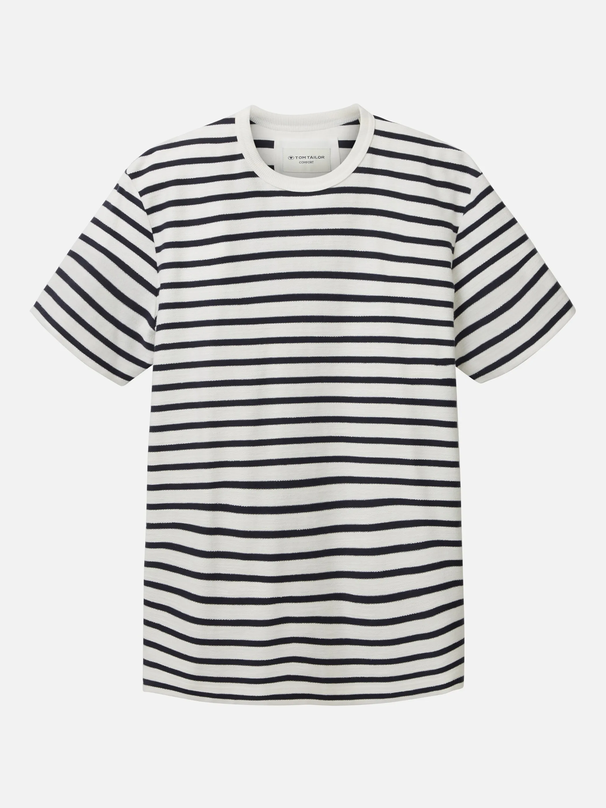 Tom Tailor 1036339 structured stripe t-shirt Marine 880543 31361 1