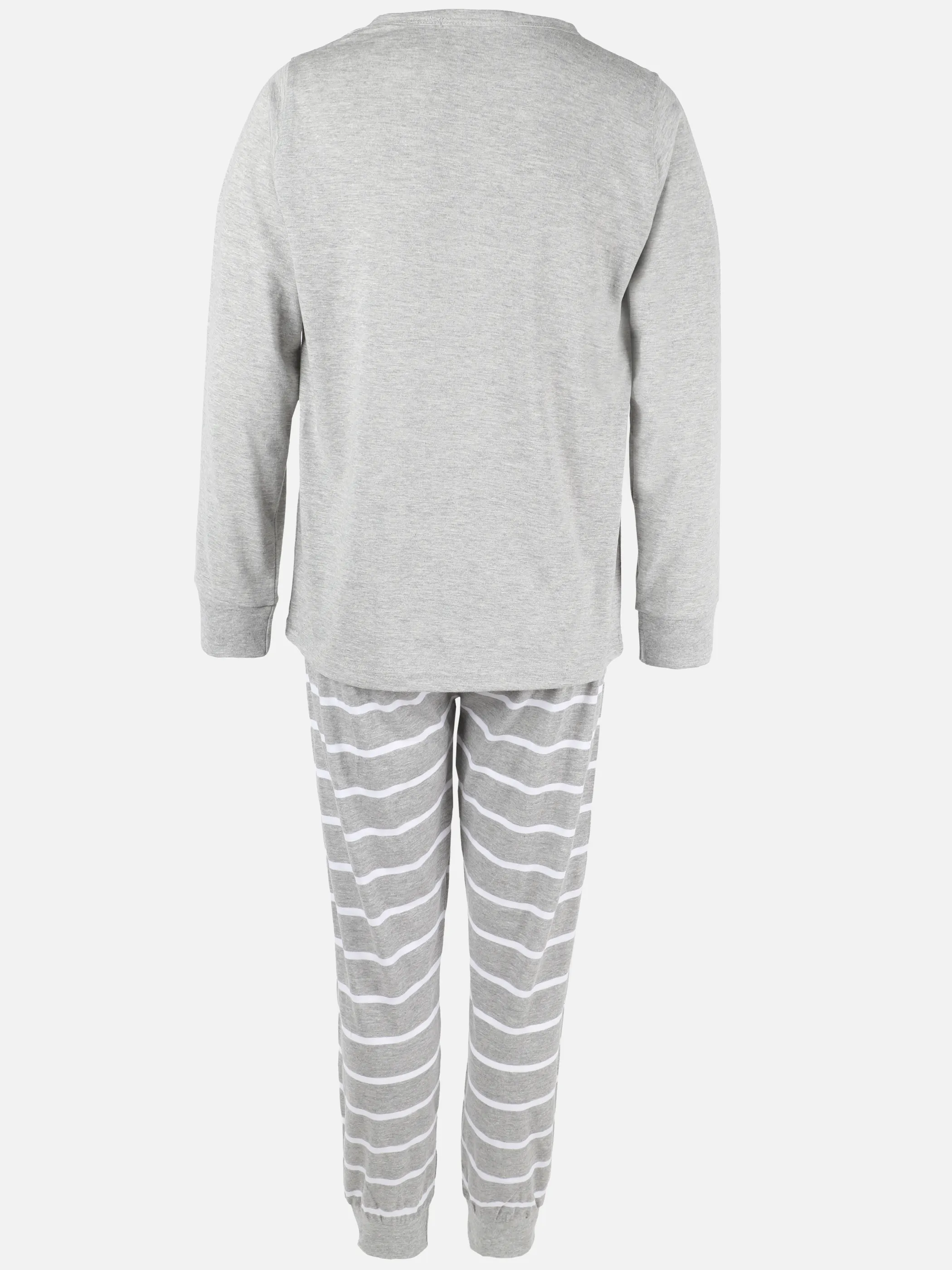 Sure KM Pyjama lang Clouds&Stripes Grau 898029 GRAU/ROT 2